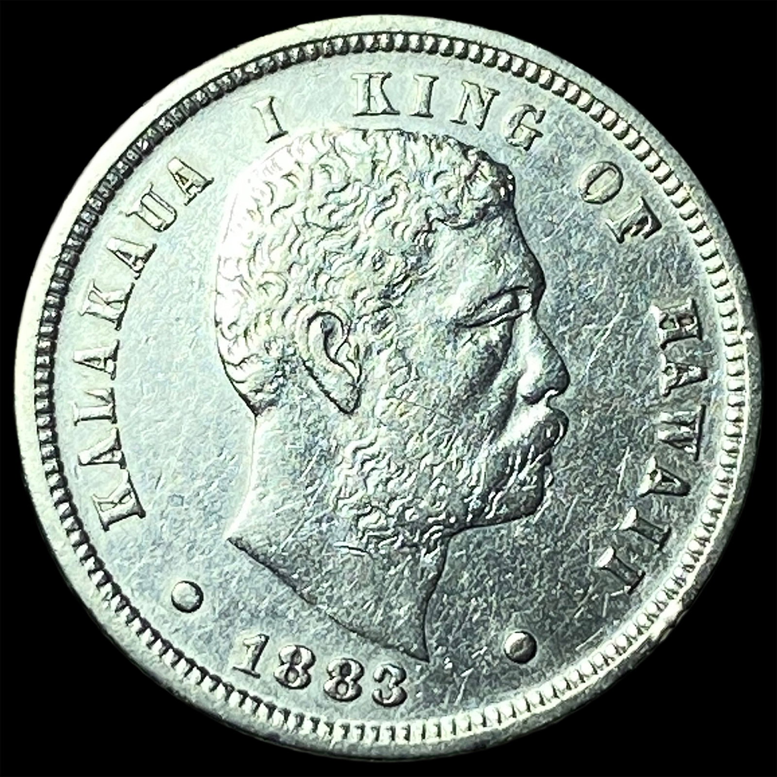 1883 Hawaii Silver Dime CLOSELY UNCIRCULATED (1 of 2)