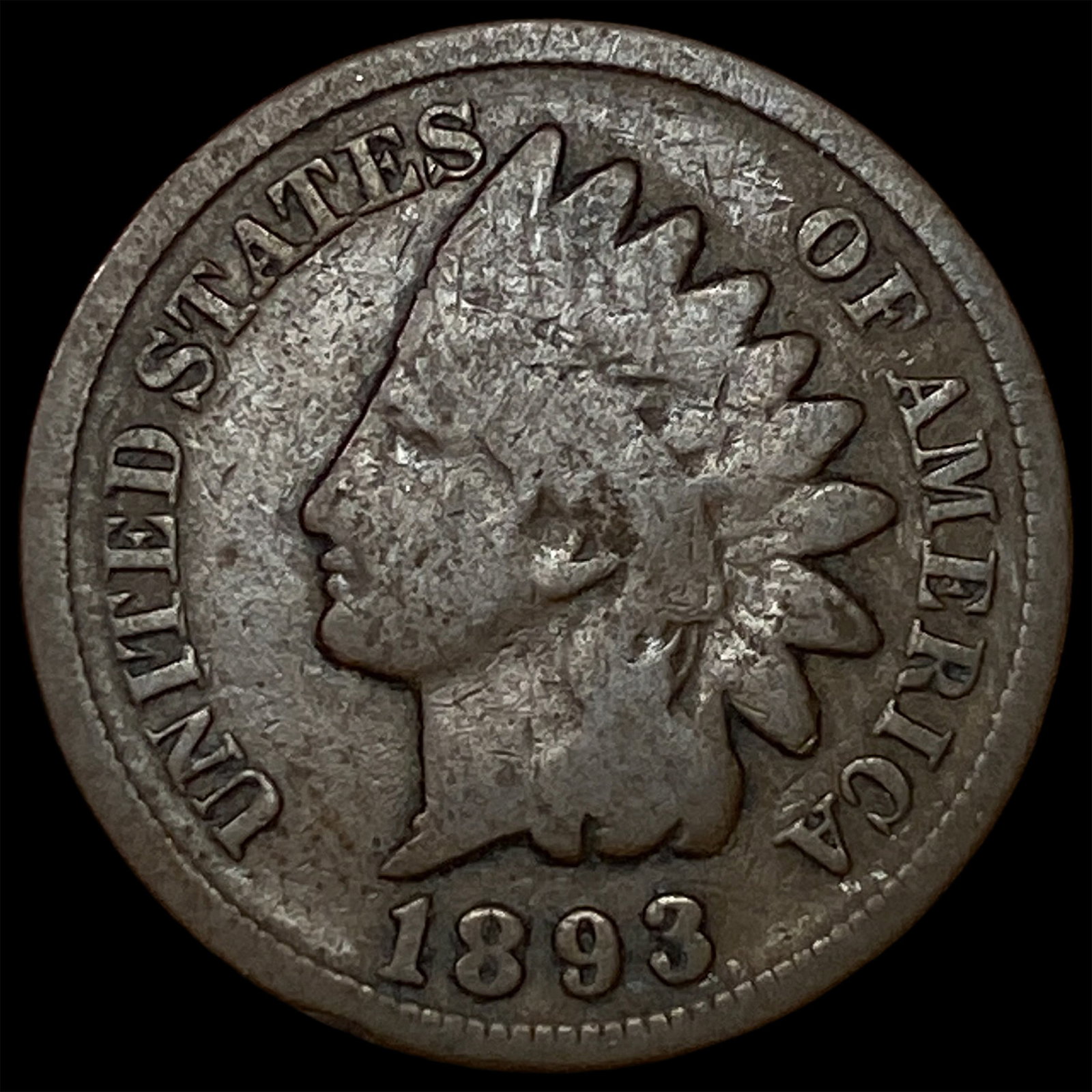 1893 Indian Head Cent NICELY CIRCULATED: 1893 Indian Head Cent NICELY CIRCULATED