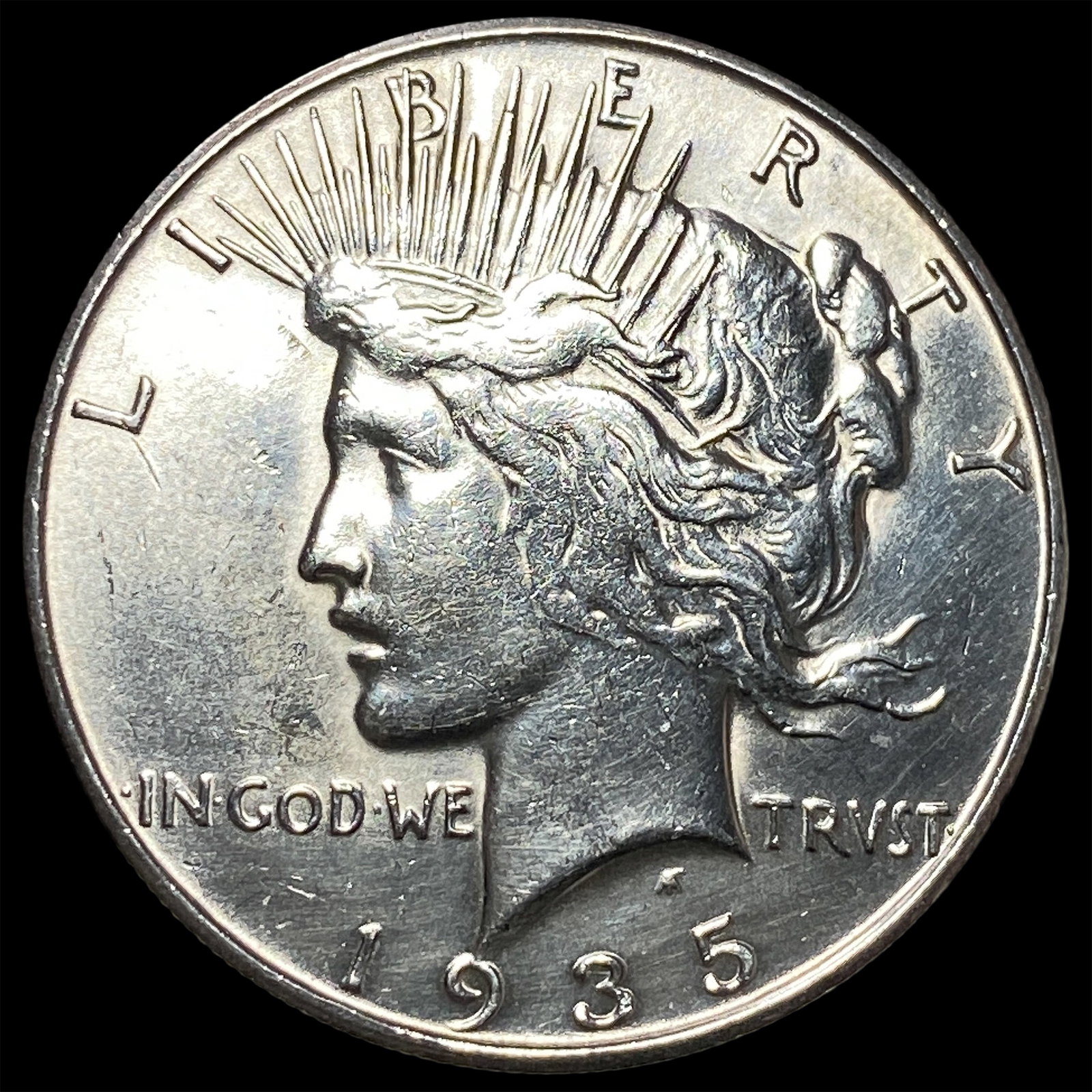 1935-S Silver Peace Dollar CLOSELY UNCIRCULATED: 1935-S Silver Peace Dollar CLOSELY UNCIRCULATED