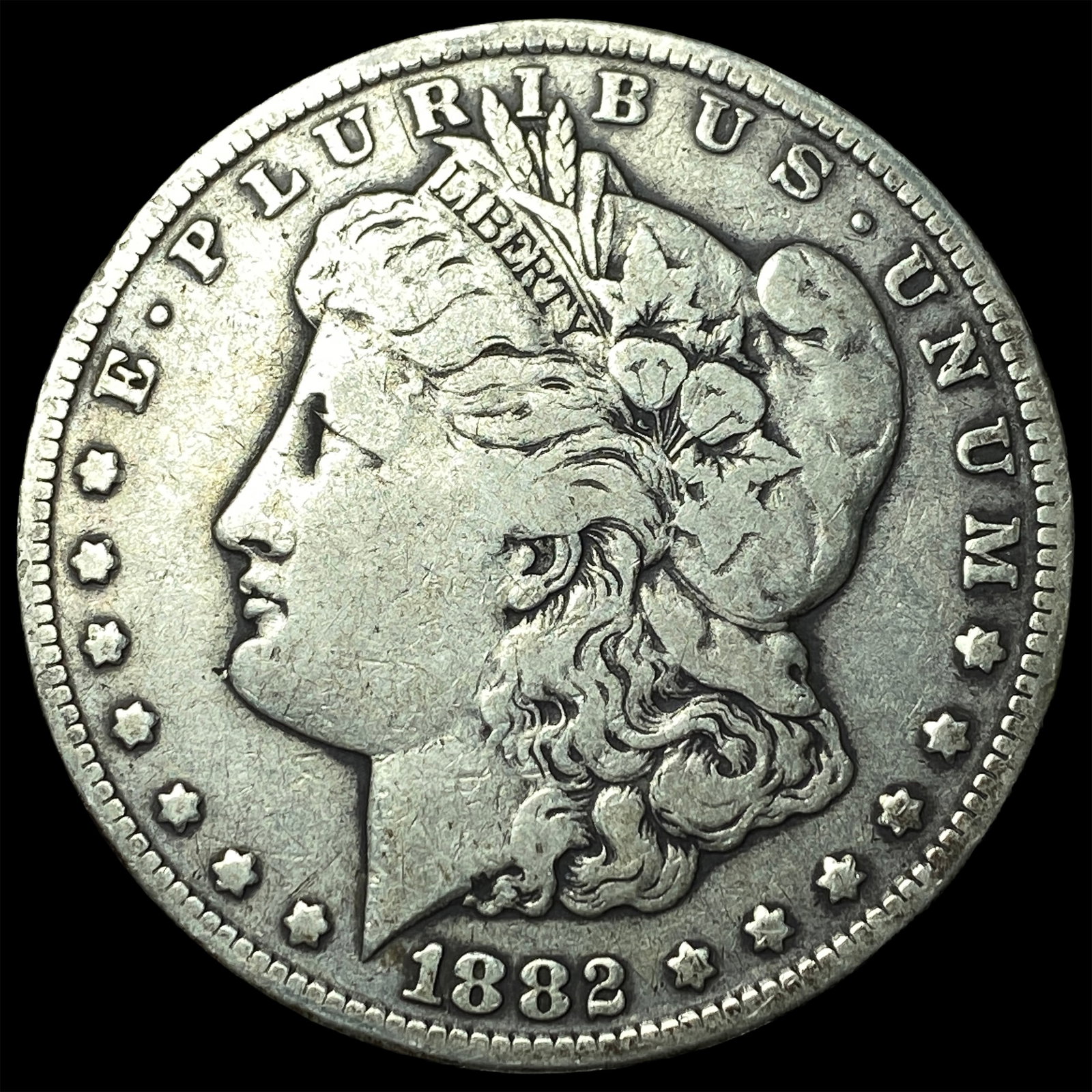 1882-CC Silver Morgan Dollar LIGHTLY CIRCULATED: 1882-CC Silver Morgan Dollar LIGHTLY CIRCULATED