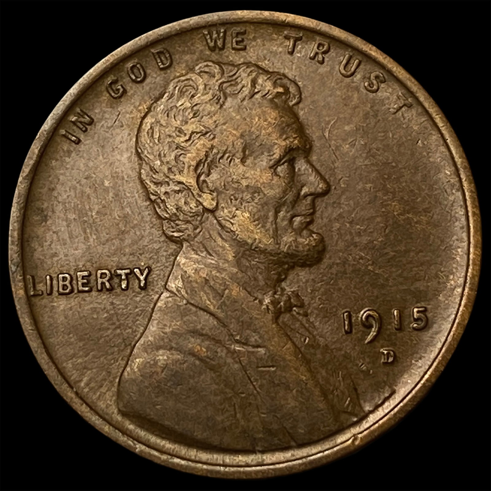 1915-D Lincoln Wheat Cent CHOICE AU: 1915-D Lincoln Wheat Cent CHOICE AU