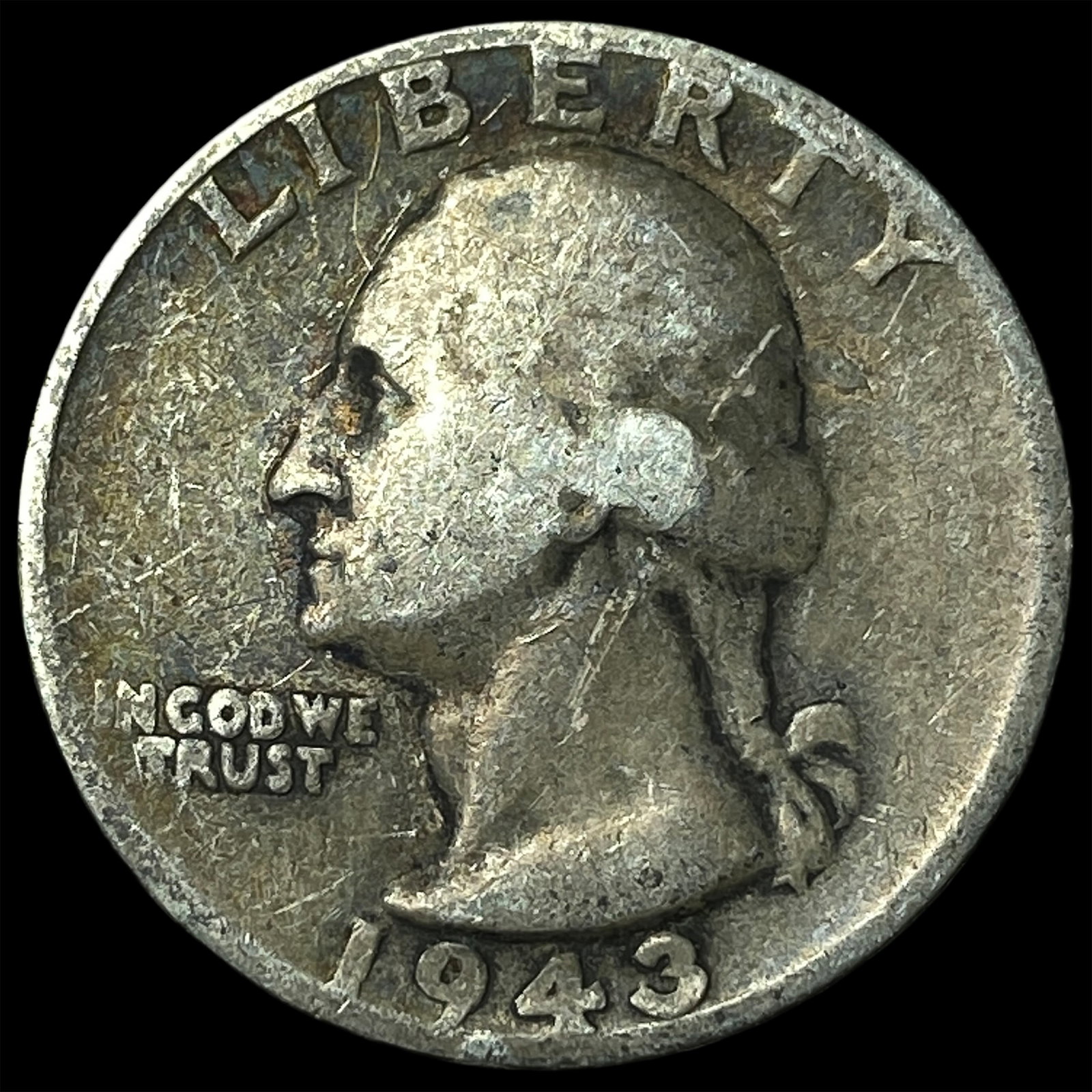 1943-S Silver Washington Quarter NEARLY UNCIRCULATED: 1943-S Silver Washington Quarter NEARLY UNCIRCULATED