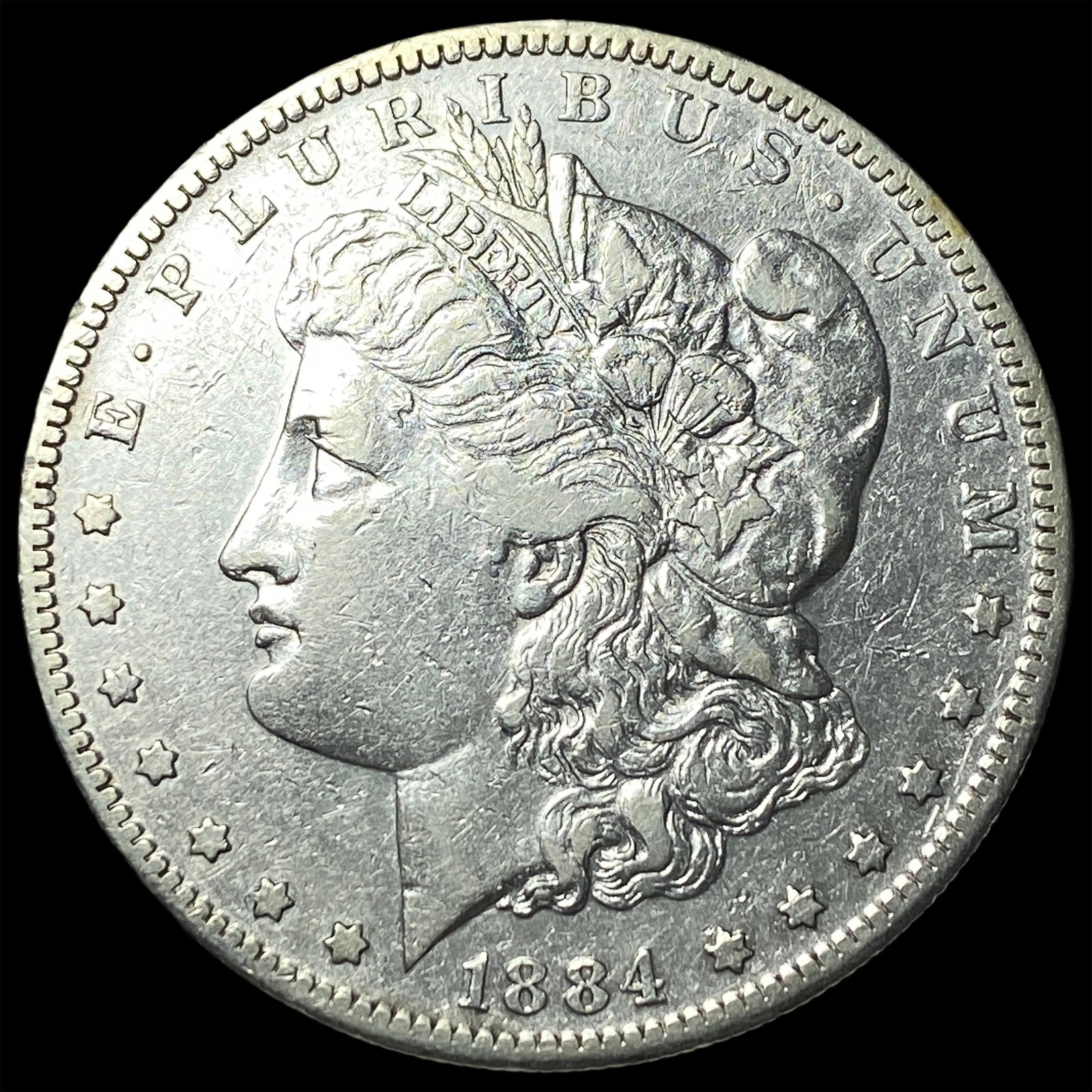 1884-S Silver Morgan Dollar LIGHTLY CIRCULATED: 1884-S Silver Morgan Dollar LIGHTLY CIRCULATED