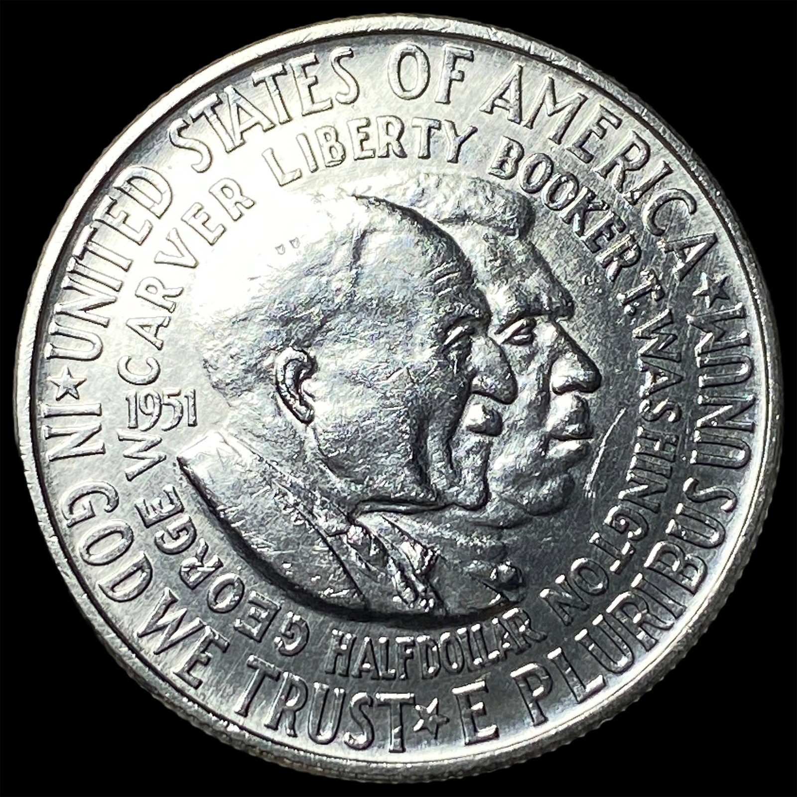1951 Silver Washington/Carver Half Dollar UNCIRCULATED (1 of 2)