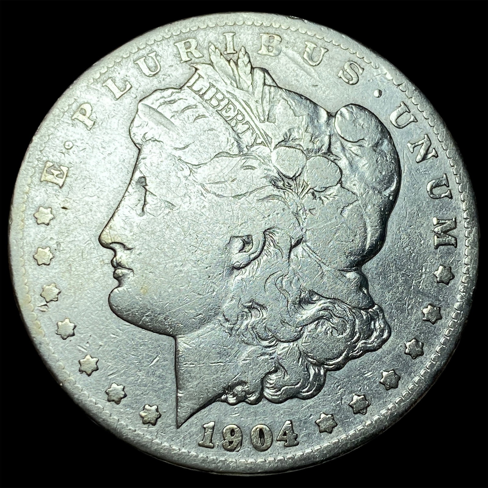 1904-S Silver Morgan Dollar NICELY CIRCULATED: 1904-S Silver Morgan Dollar NICELY CIRCULATED