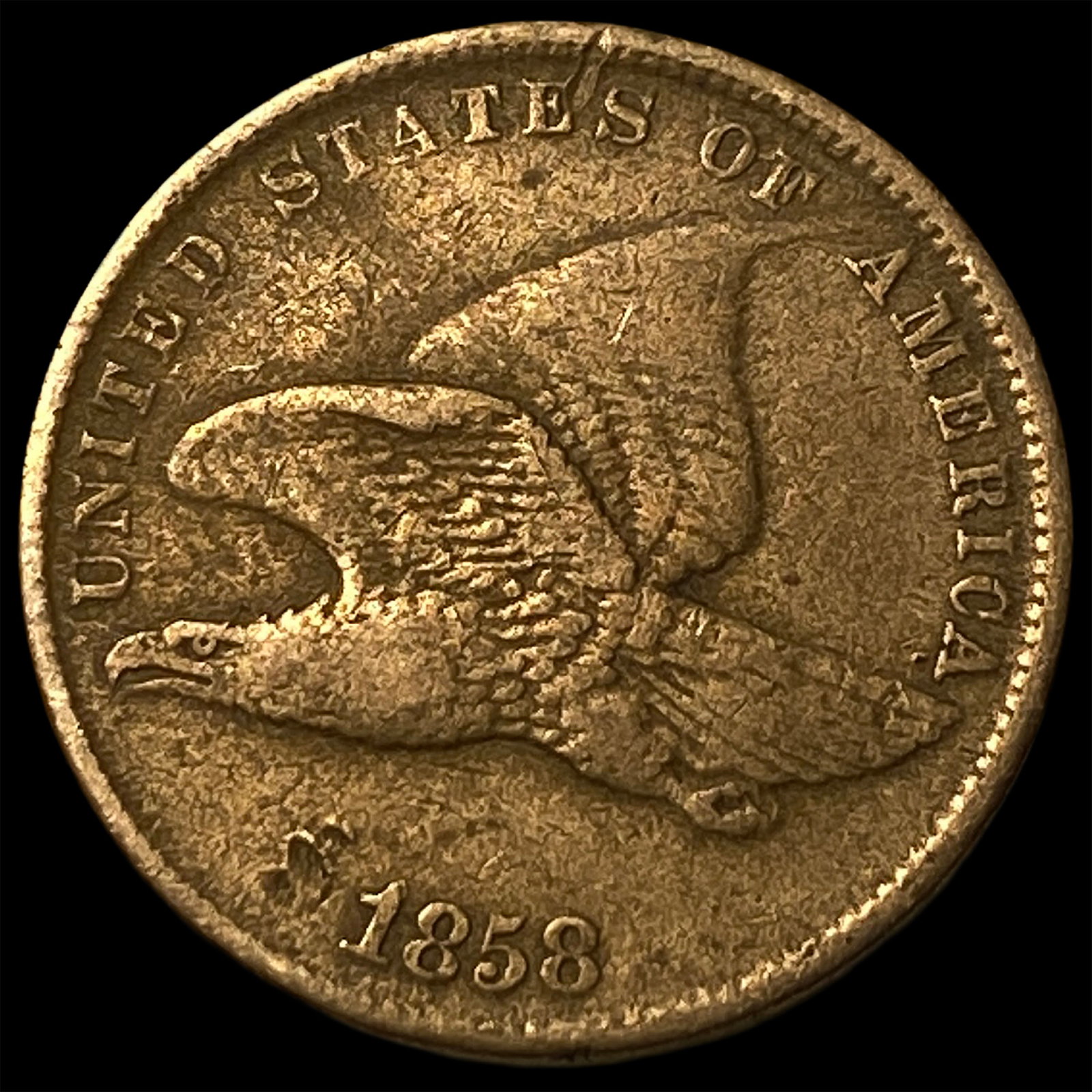 1858 Flying Eagle Cent LIGHTLY CIRCULATED: 1858 Flying Eagle Cent LIGHTLY CIRCULATED