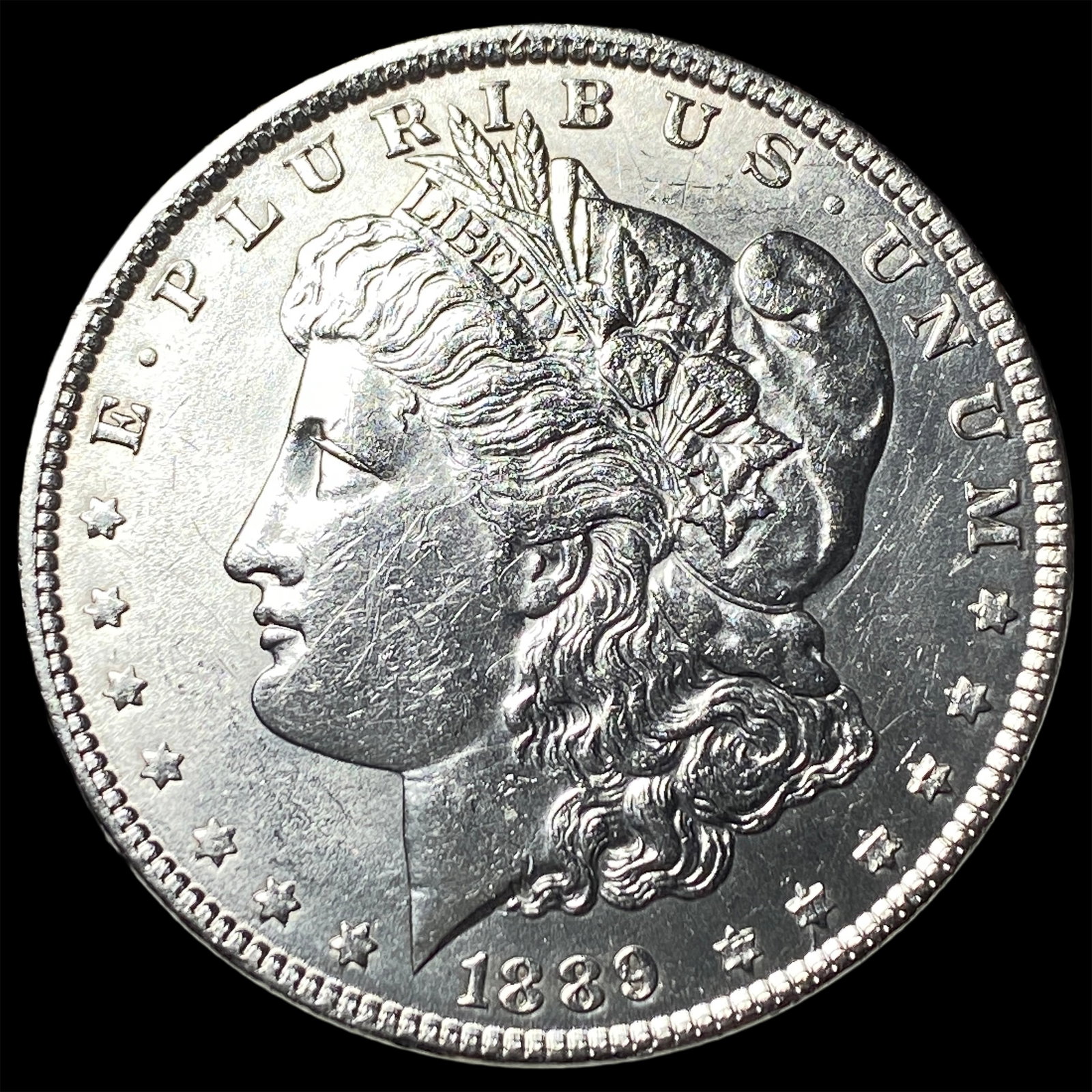 1889 Morgan Silver Dollar CLOSELY UNCIRCULATED: 1889 Morgan Silver Dollar CLOSELY UNCIRCULATED