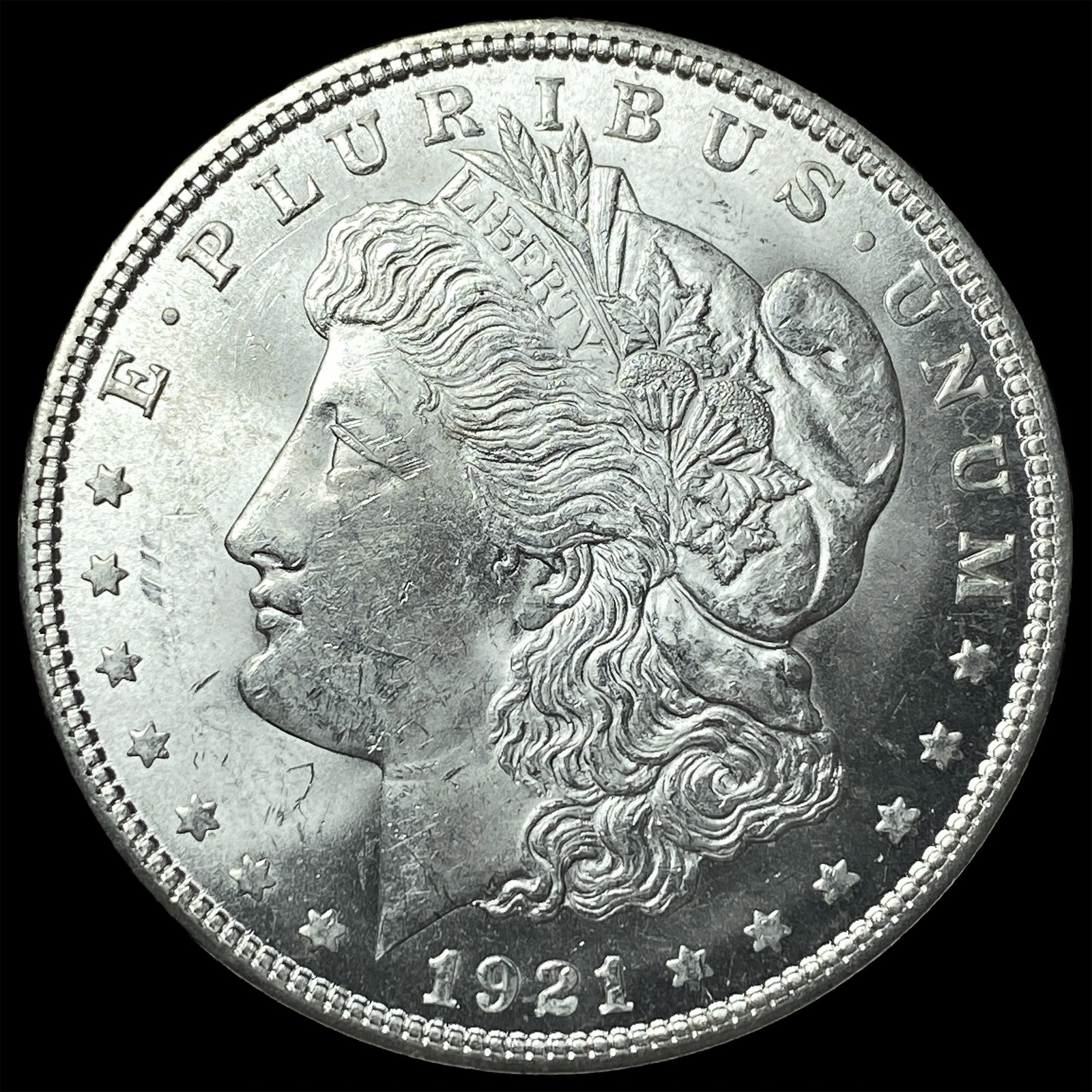 1921 Silver Morgan Dollar CLOSELY UNCIRCULATED: 1921 Silver Morgan Dollar CLOSELY UNCIRCULATED