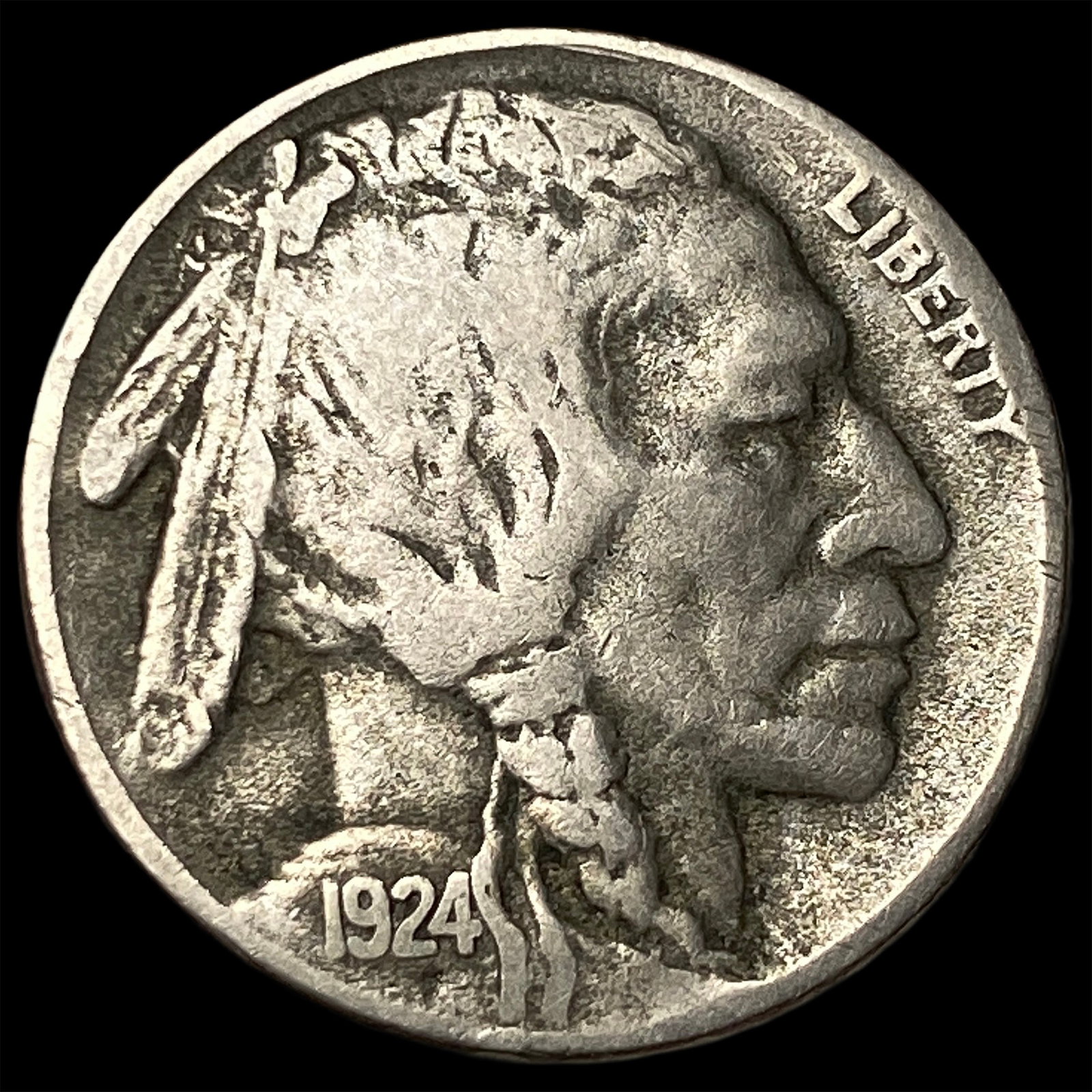 1924-S Buffalo Nickel LIGHTLY CIRCULATED: 1924-S Buffalo Nickel LIGHTLY CIRCULATED