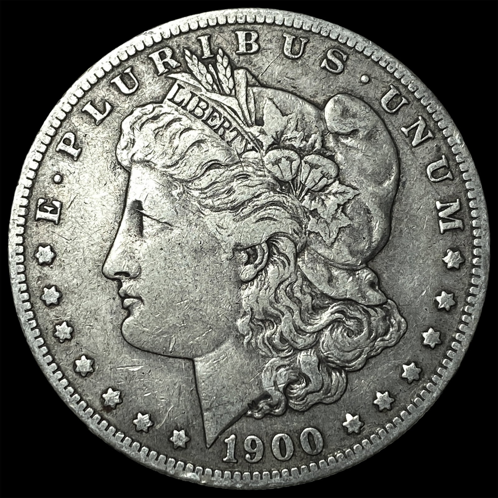 1900-S Silver Morgan Dollar NEARLY UNCIRCULATED: 1900-S Silver Morgan Dollar NEARLY UNCIRCULATED