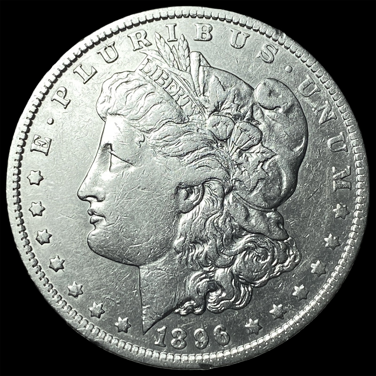 1896-O Silver Morgan Dollar NEARLY UNCIRCULATED: 1896-O Silver Morgan Dollar NEARLY UNCIRCULATED