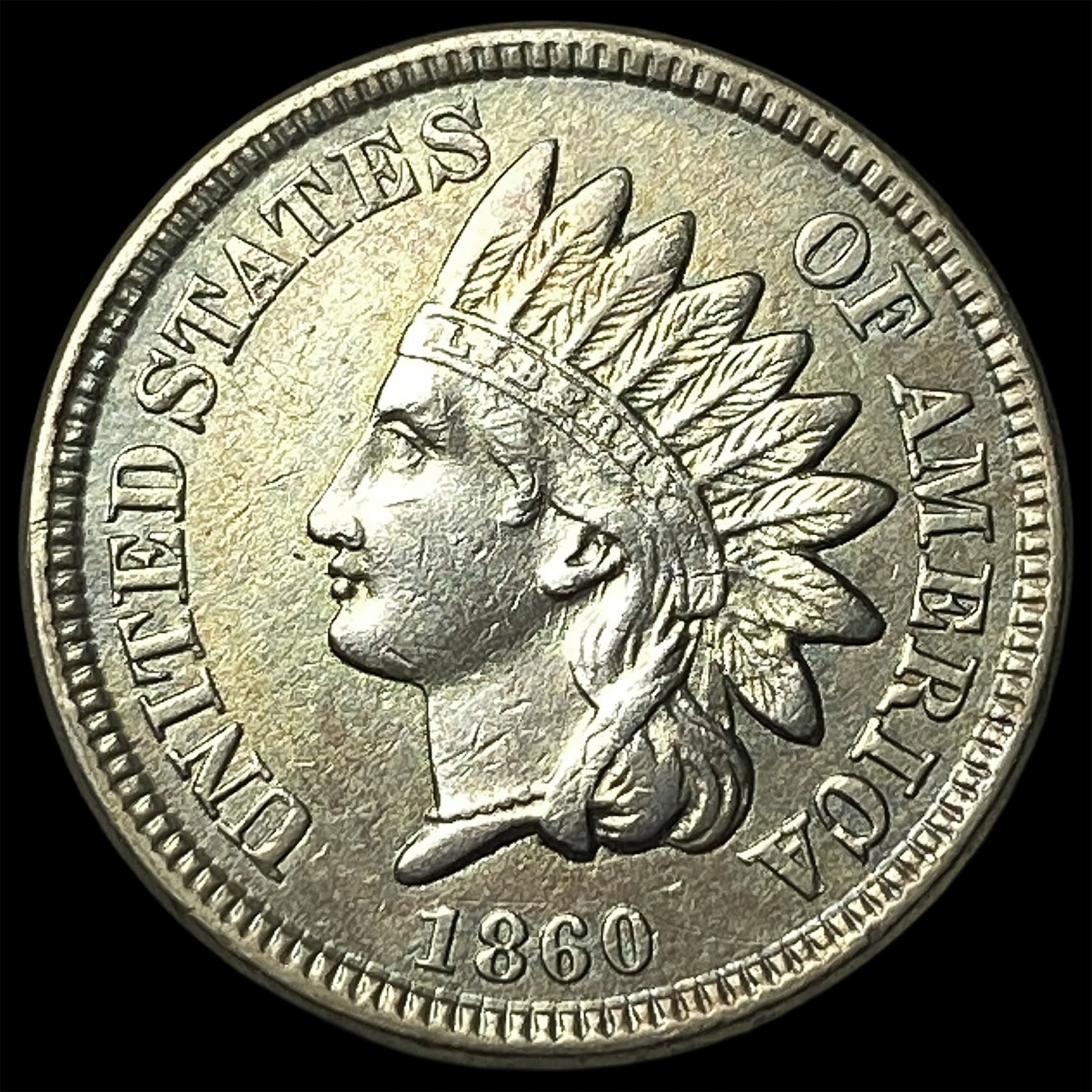 1860 Indian Head Cent NEARLY UNCIRCULATED (1 of 2)