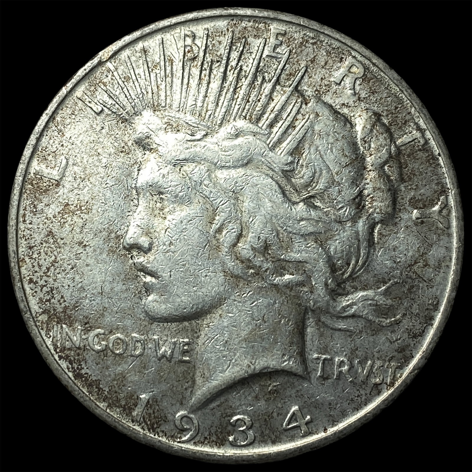1934-S Peace Silver Dollar UNCIRCULATED: 1934-S Peace Silver Dollar UNCIRCULATED