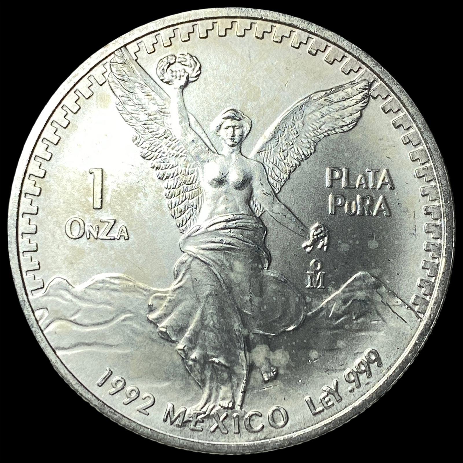 1992 Mexico 1 oz Silver Libertad GEM BU: 1992 Mexico 1 oz Silver Libertad GEM BU