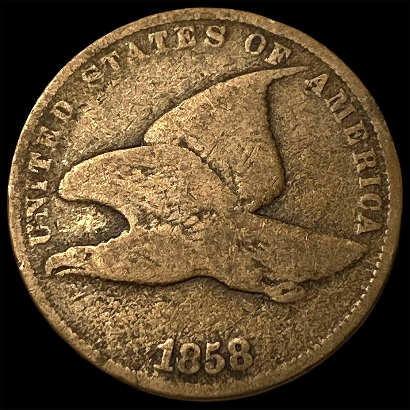 1858 Flying Eagle Cent LIGHTLY CIRCULATED: 1858 Flying Eagle Cent LIGHTLY CIRCULATED