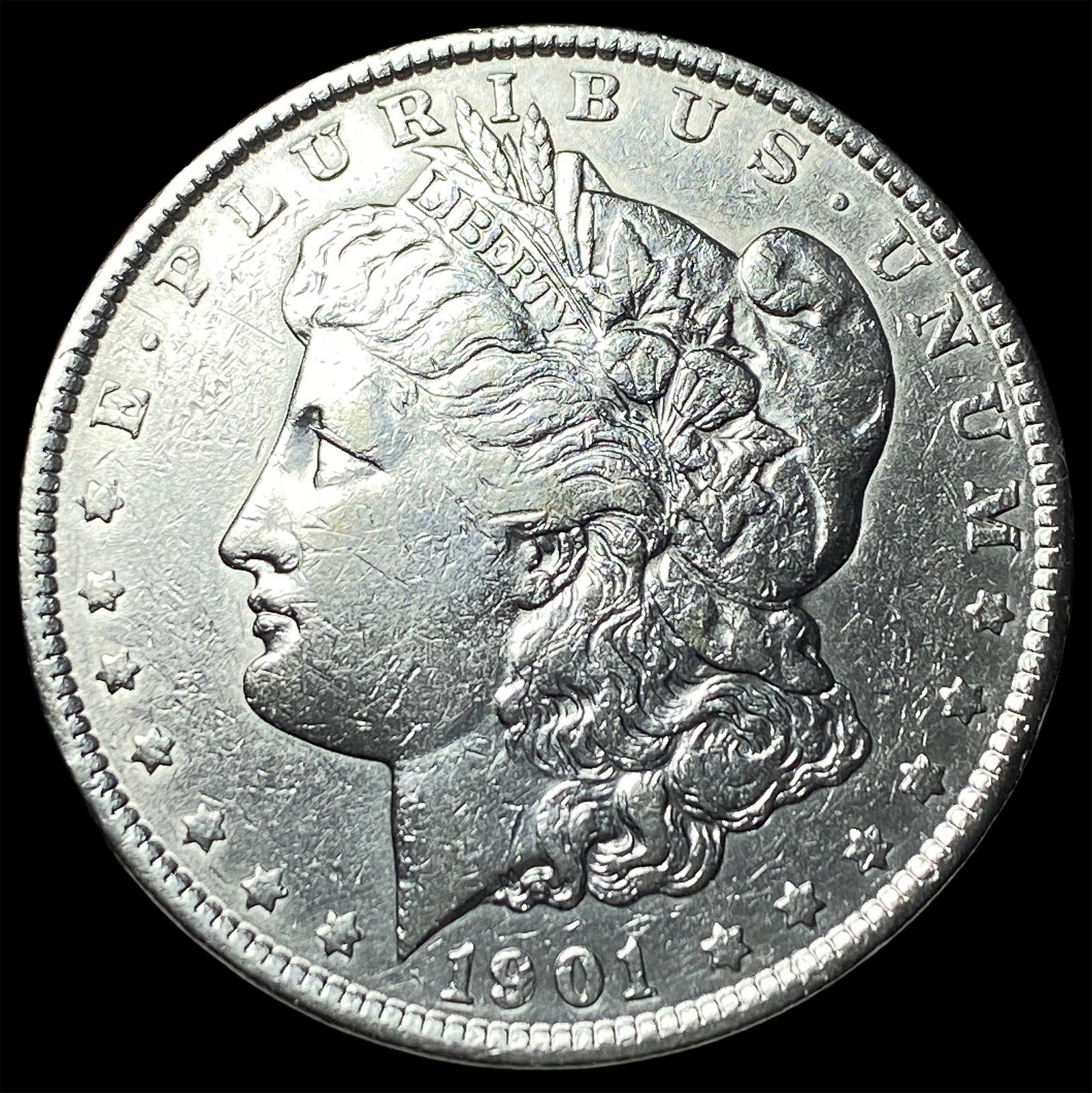 1901 Morgan Silver Dollar CLOSELY UNCIRCULATED: 1901 Morgan Silver Dollar CLOSELY UNCIRCULATED