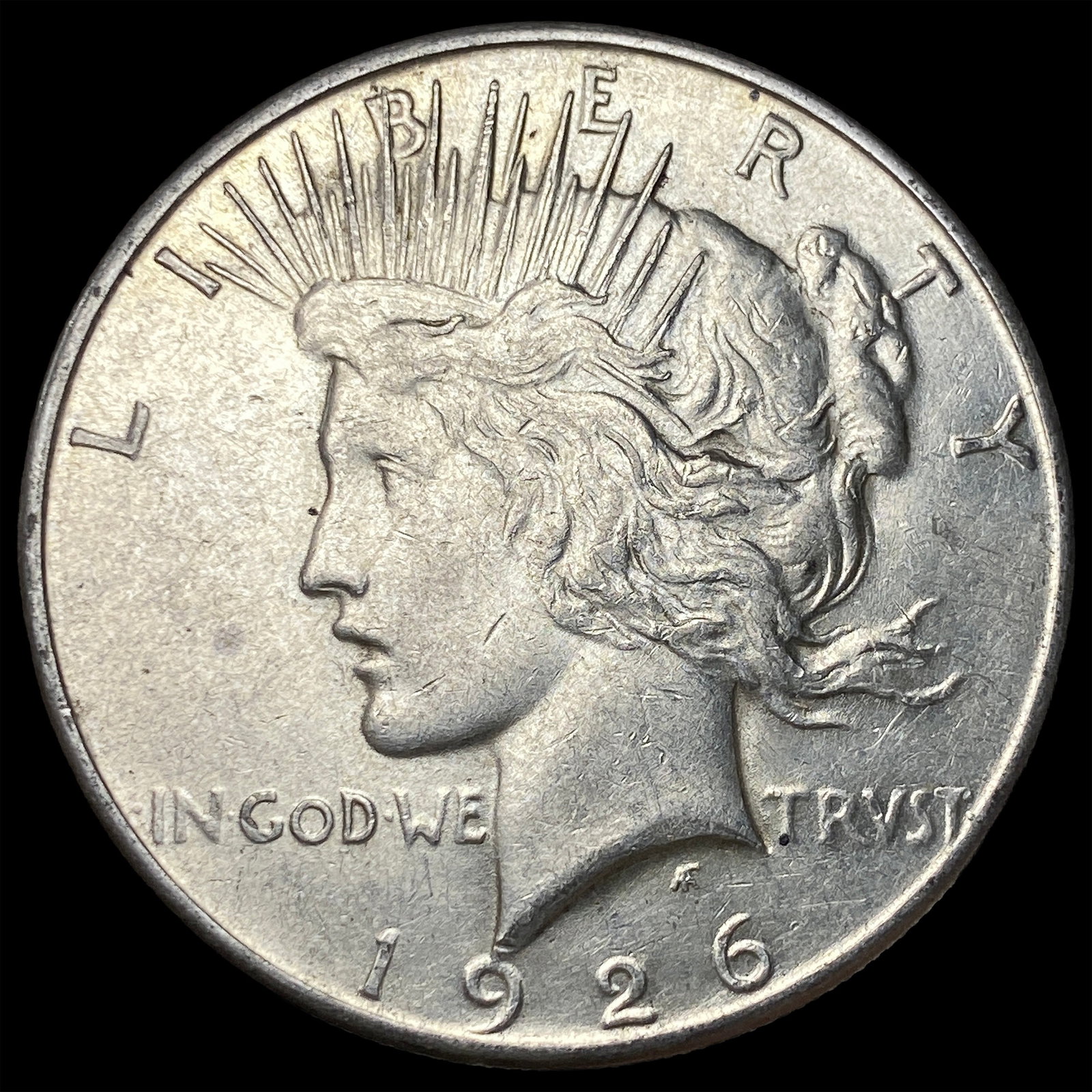 1926-S Silver Peace Dollar CLOSELY UNCIRCULATED: 1926-S Silver Peace Dollar CLOSELY UNCIRCULATED
