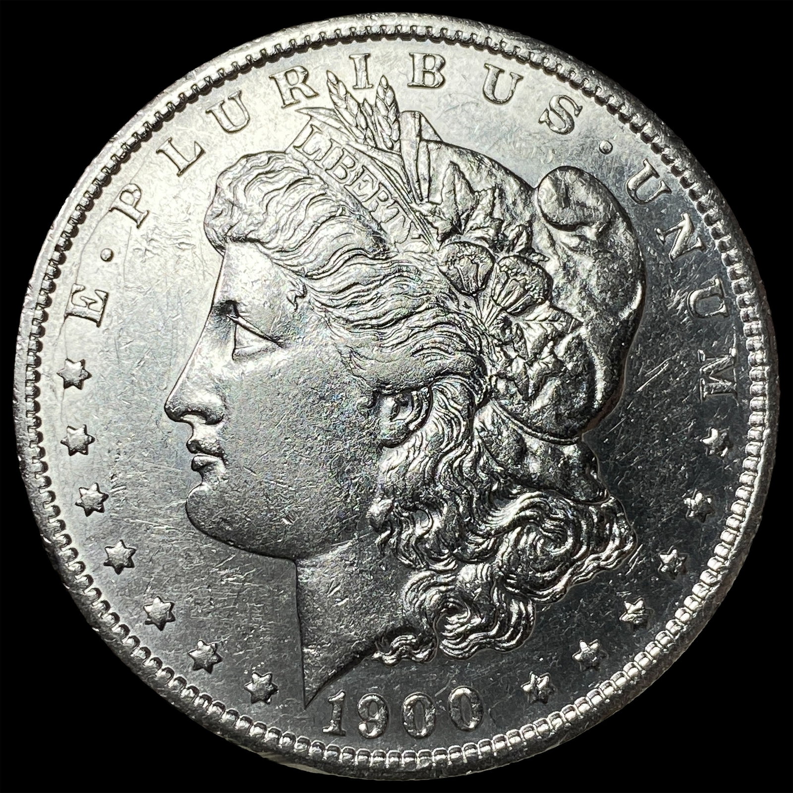 1900-S Silver Morgan Dollar CHOICE AU: 1900-S Silver Morgan Dollar CHOICE AU