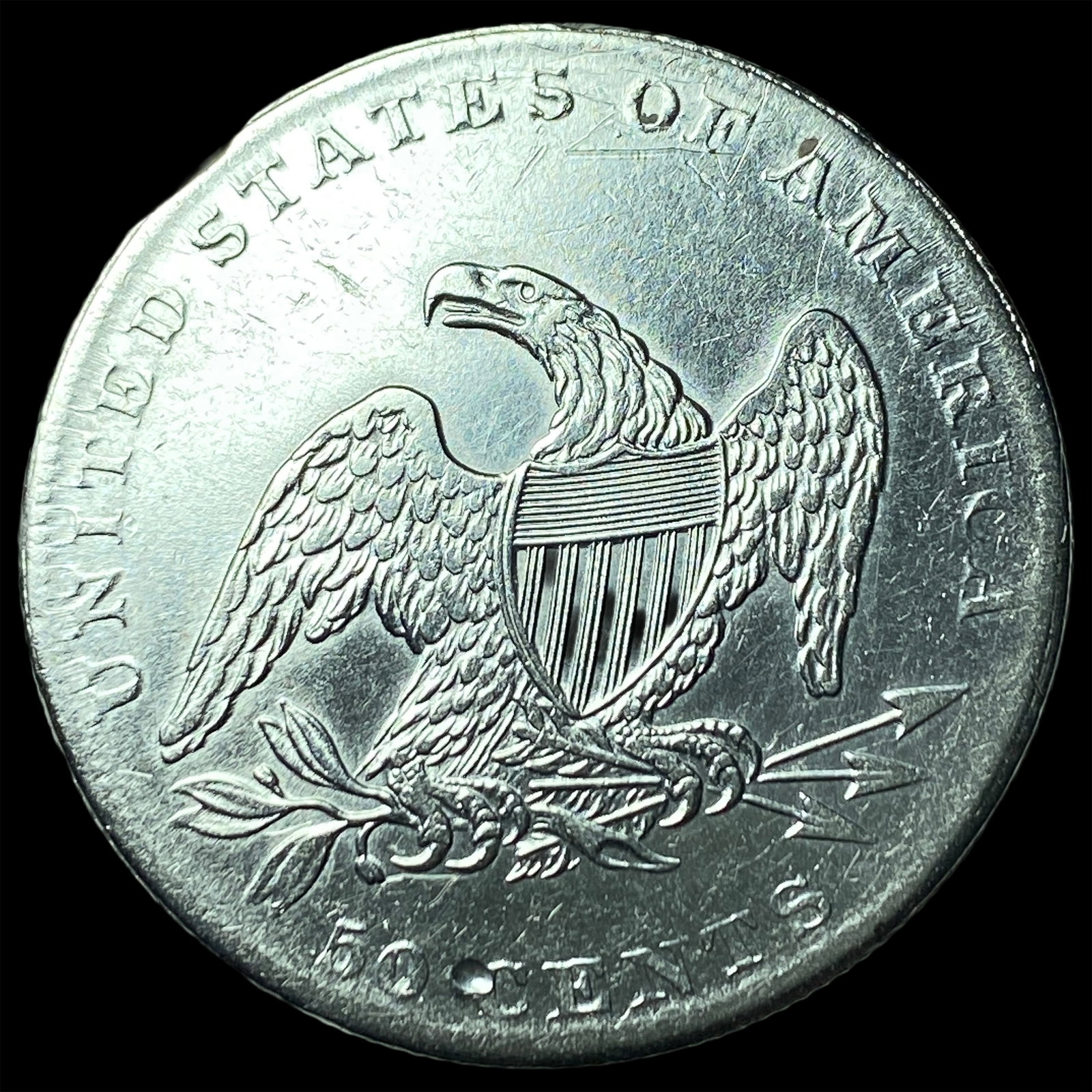 1837 Capped Bust Half Dollar UNCIRCULATED - 2