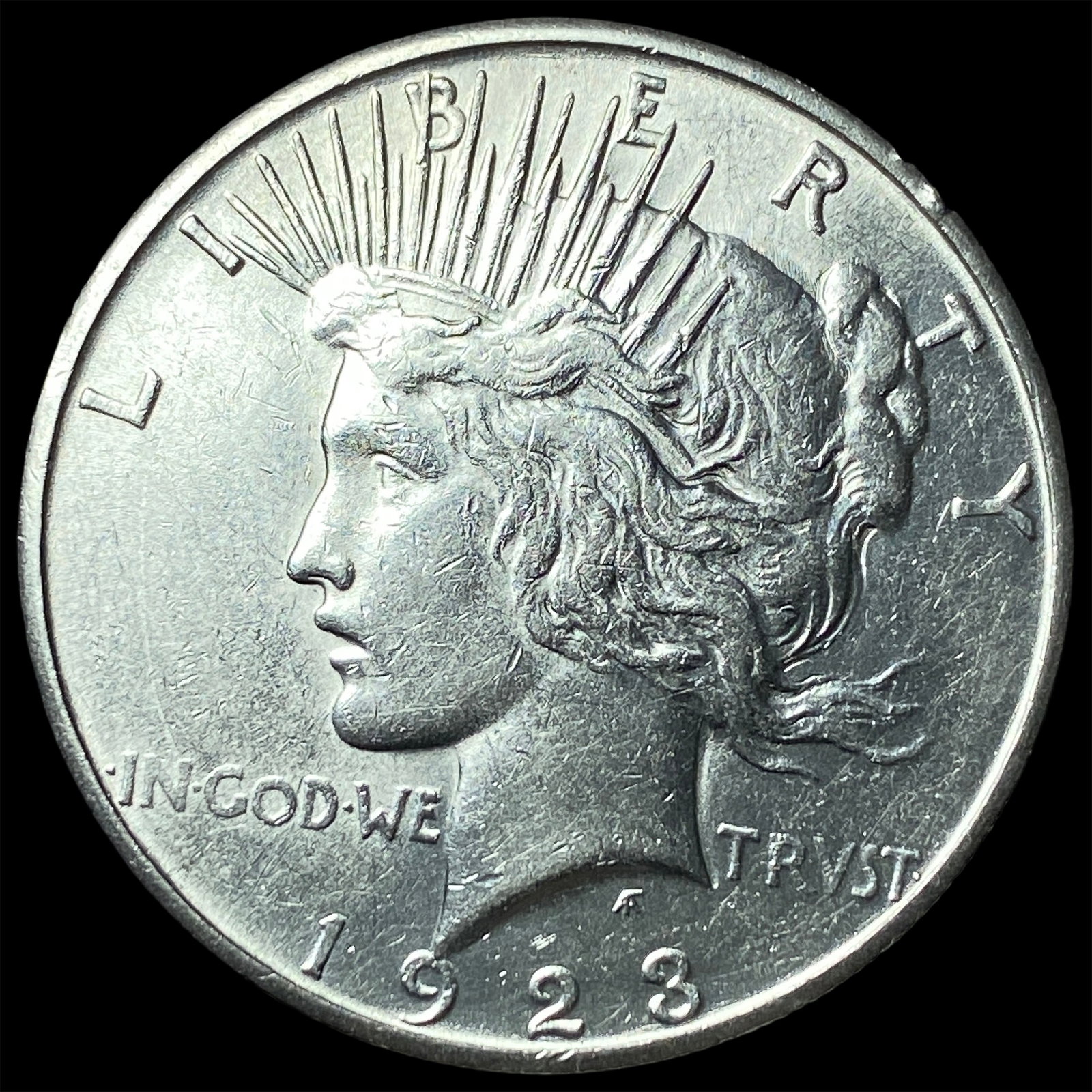 1923-S Silver Peace Dollar UNCIRCULATED: 1923-S Silver Peace Dollar UNCIRCULATED