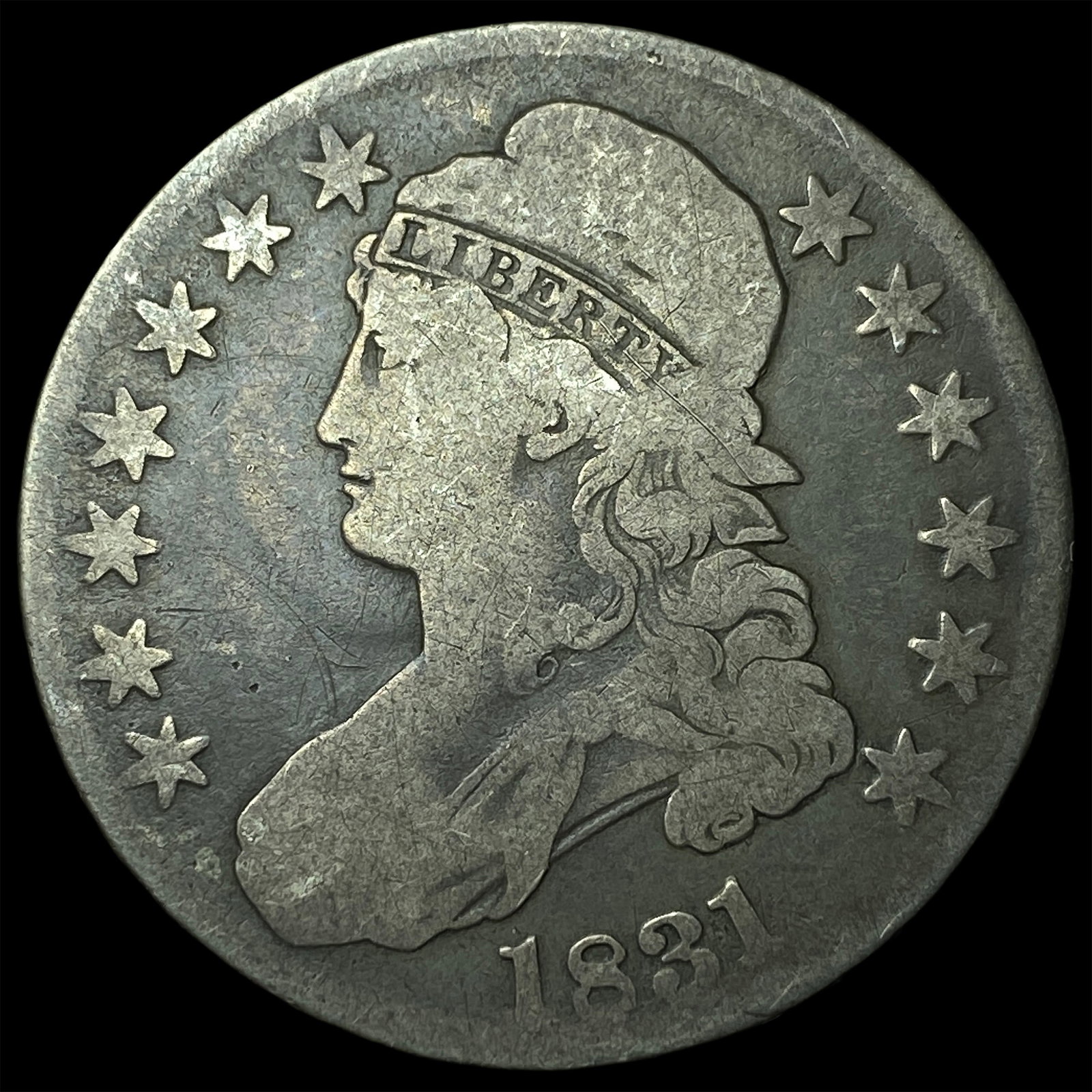 1831 Capped Bust Half Dollar NICELY CIRCULATED: 1831 Capped Bust Half Dollar NICELY CIRCULATED