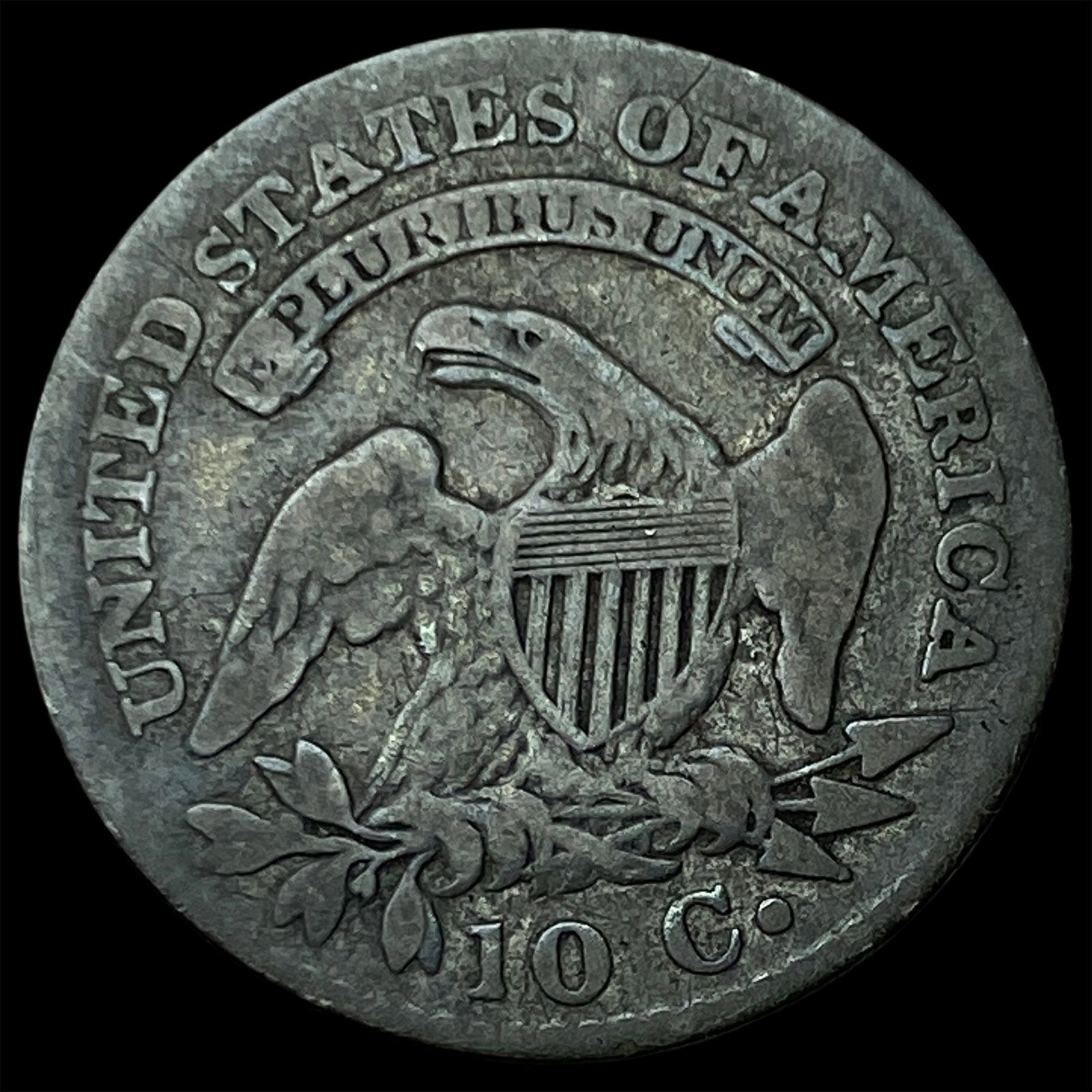 1823 Capped Bust Dime LIGHTLY CIRCULATED - 2