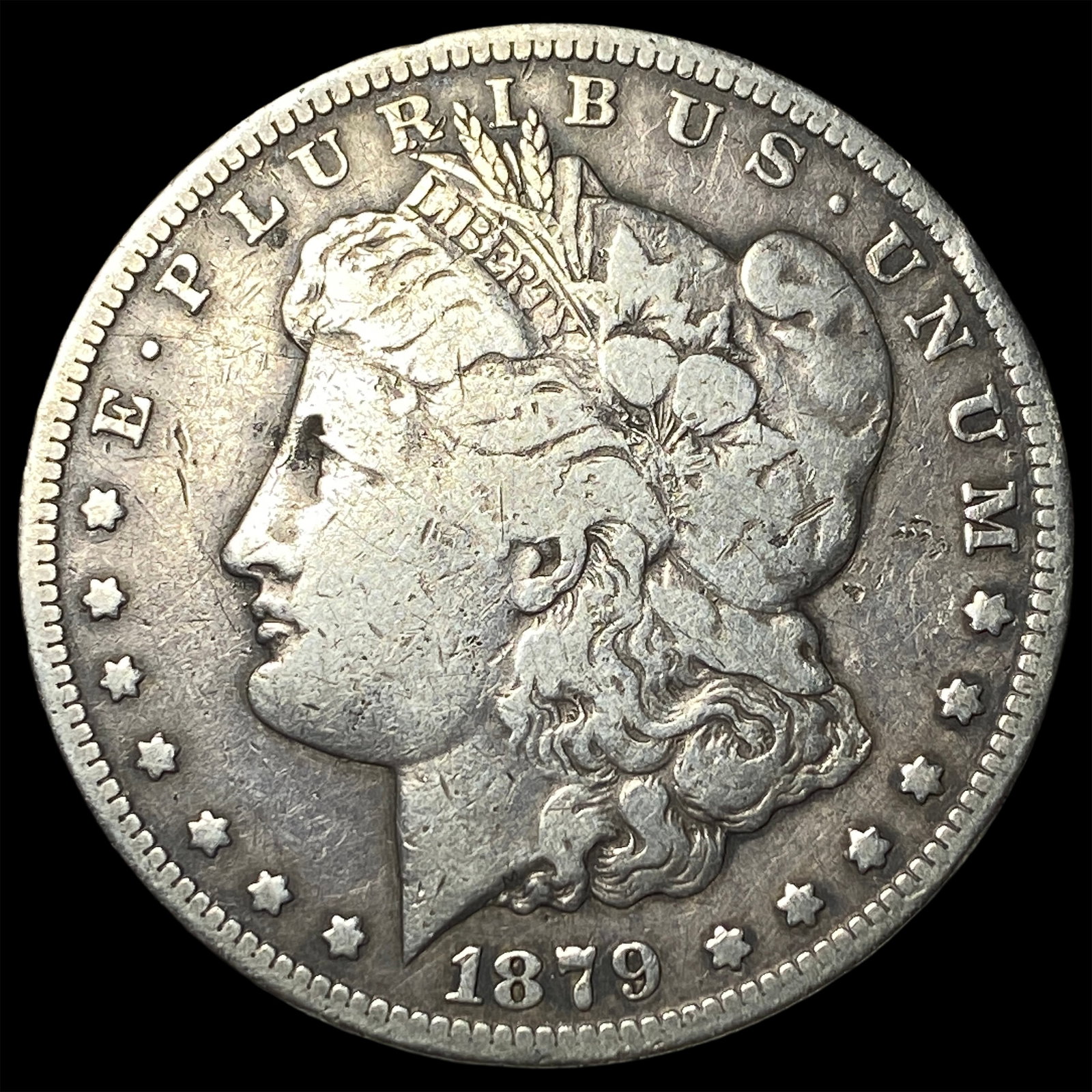 1879-CC Silver Morgan Dollar ABOUT UNCIRCULATED: 1879-CC Silver Morgan Dollar ABOUT UNCIRCULATED