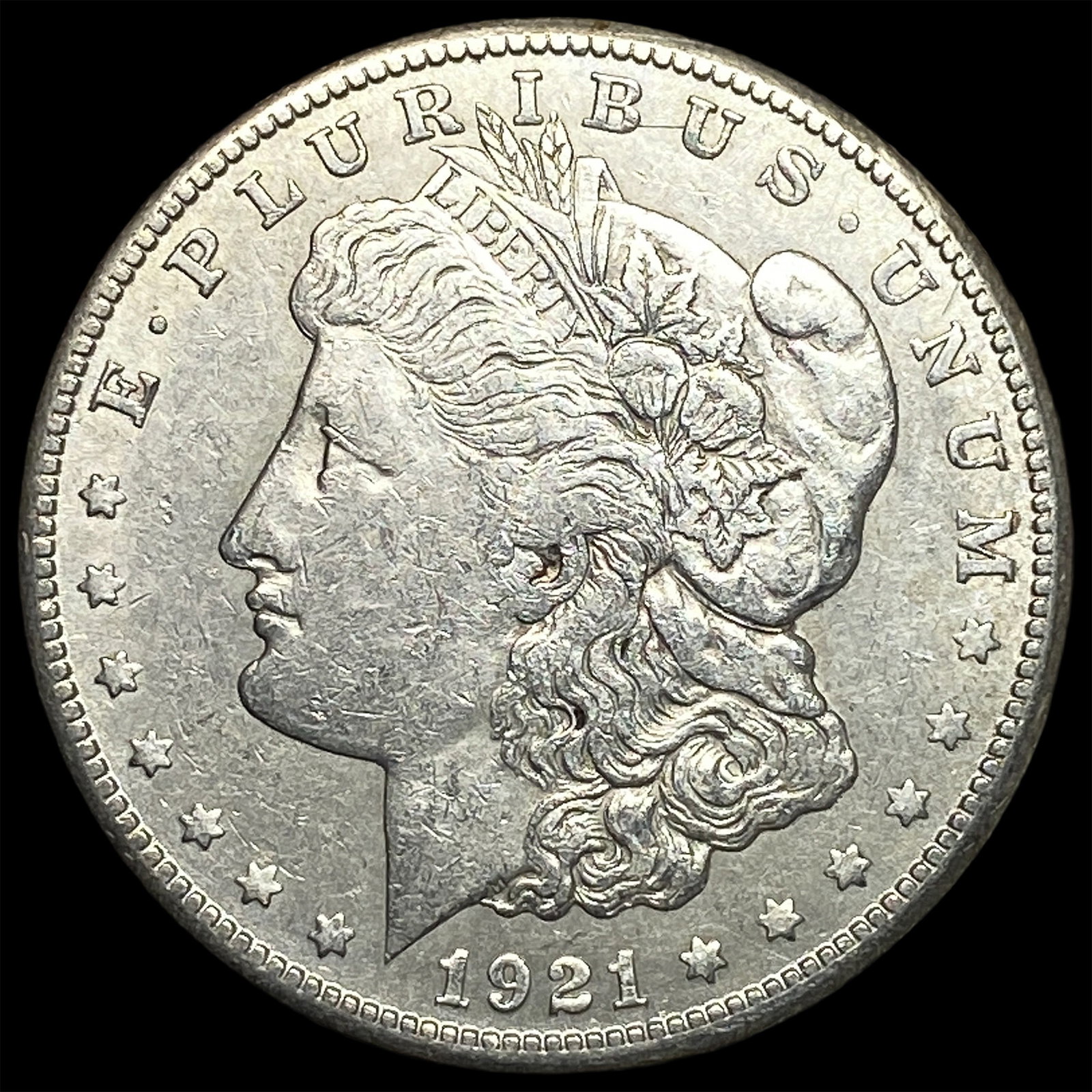 1921 Silver Morgan Dollar NEARLY UNCIRCULATED: 1921 Silver Morgan Dollar NEARLY UNCIRCULATED