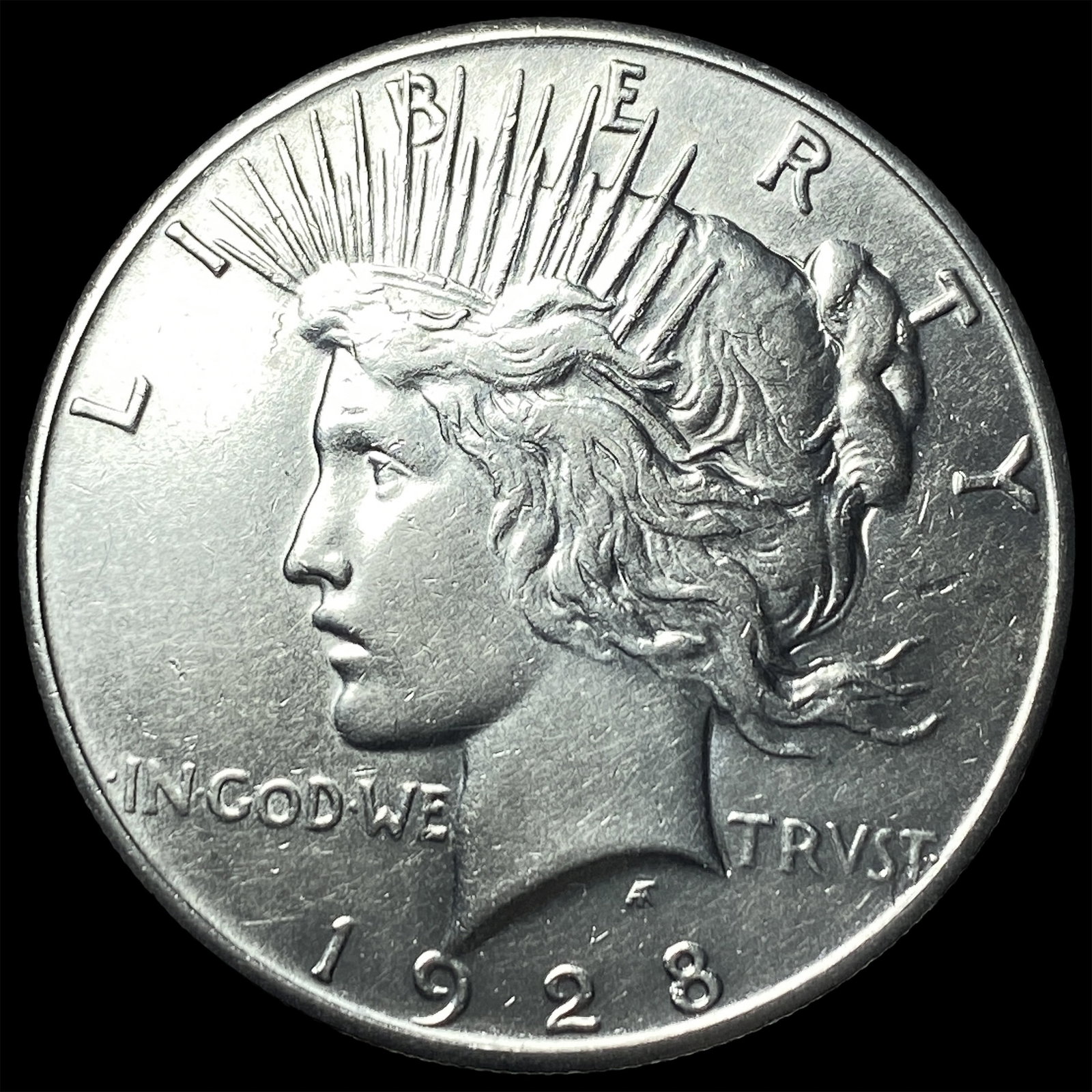 1928 Peace Silver Dollar CHOICE AU: 1928 Peace Silver Dollar CHOICE AU
