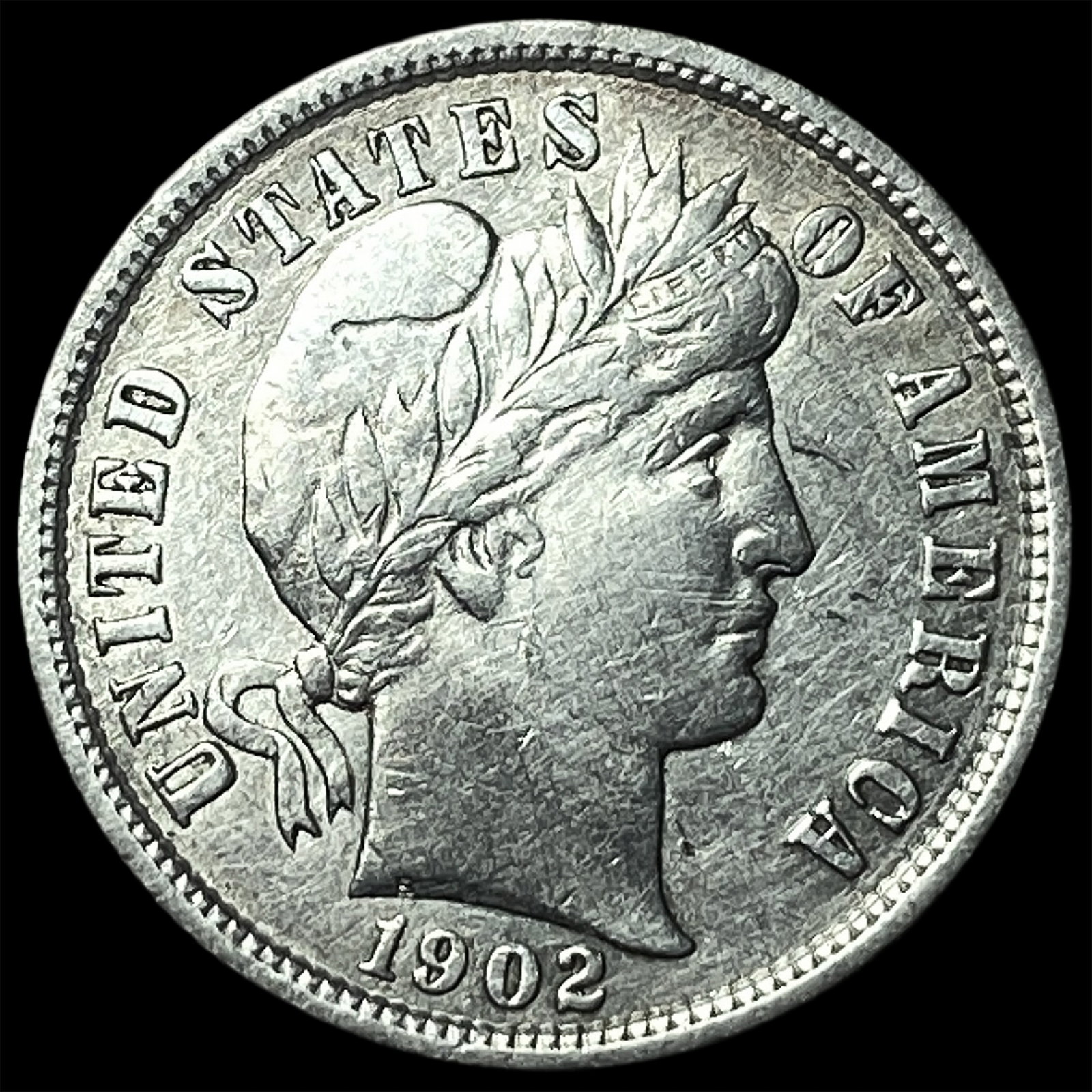 1902 Silver Barber Dime HIGH GRADE: 1902 Silver Barber Dime HIGH GRADE