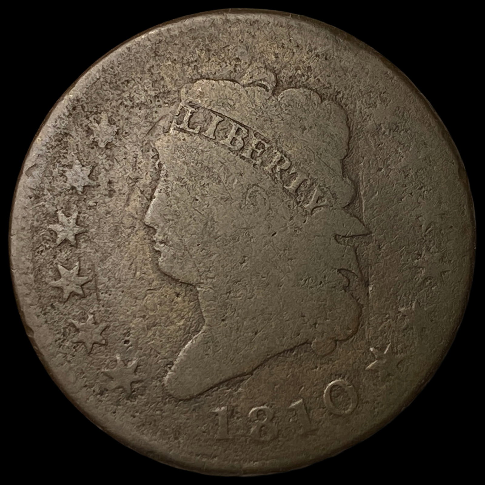 1810 Classic Head Large Cent NICELY CIRCULATED (1 of 2)