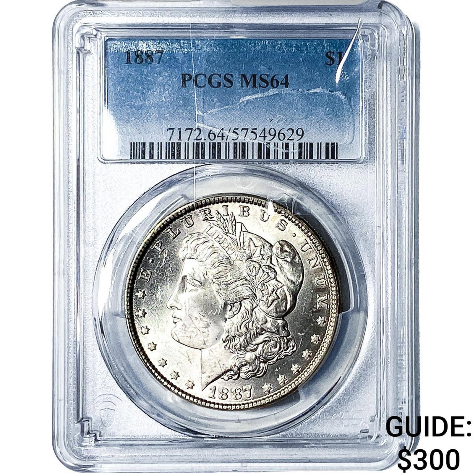 1887 Morgan Silver Dollar PCGS MS64: 1887 Morgan Silver Dollar PCGS MS64