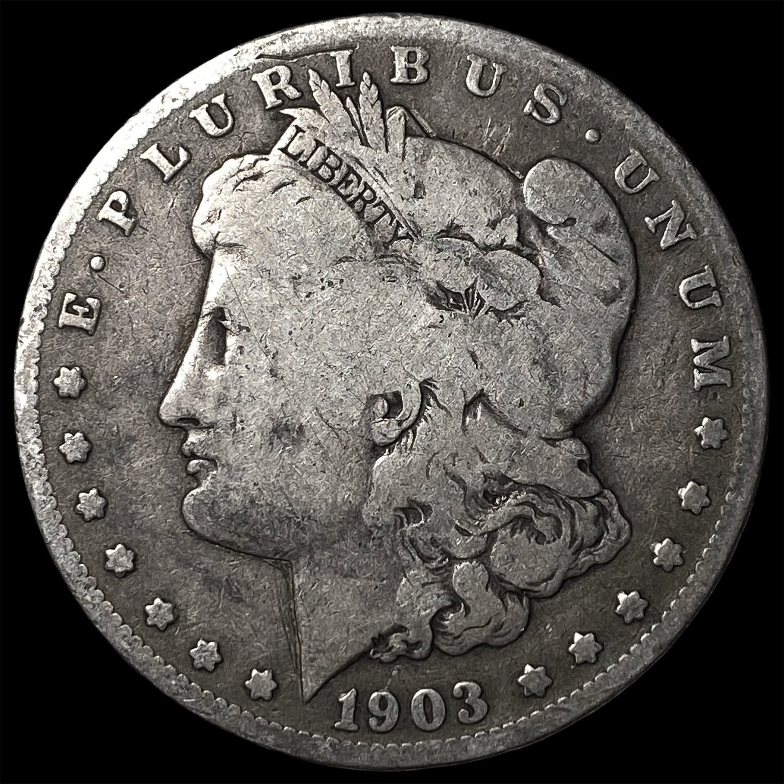 1903-S Silver Morgan Dollar NICELY CIRCULATED: 1903-S Silver Morgan Dollar NICELY CIRCULATED