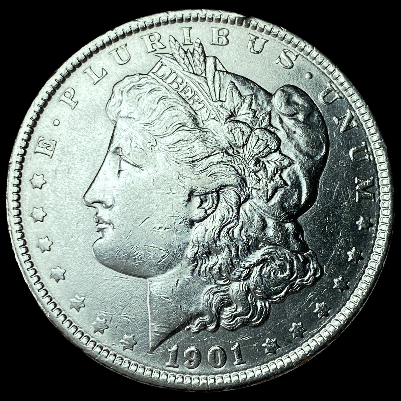 1901 Morgan Silver Dollar CHOICE AU: 1901 Morgan Silver Dollar CHOICE AU