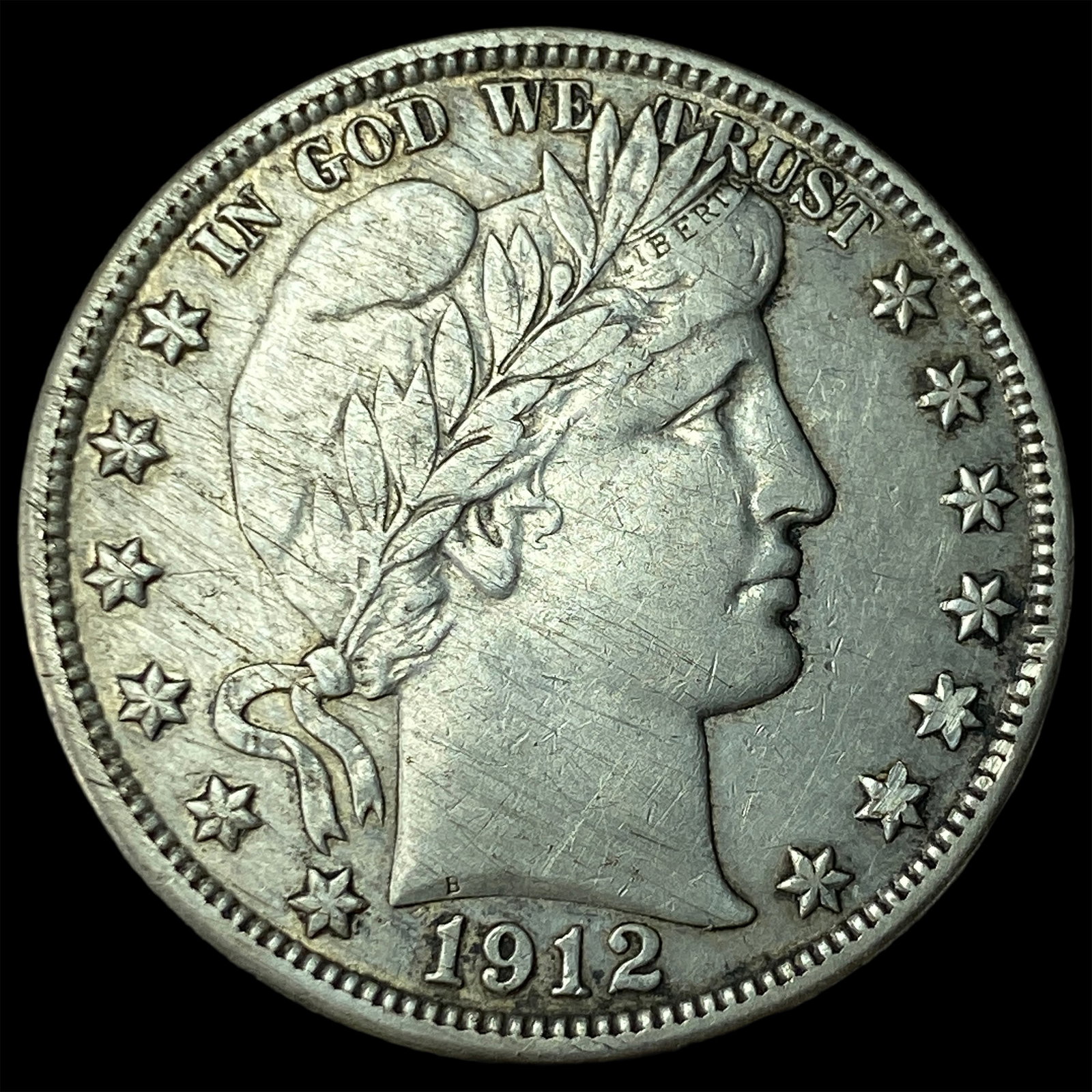 1912-D Silver Barber Half Dollar HIGH GRADE: 1912-D Silver Barber Half Dollar HIGH GRADE