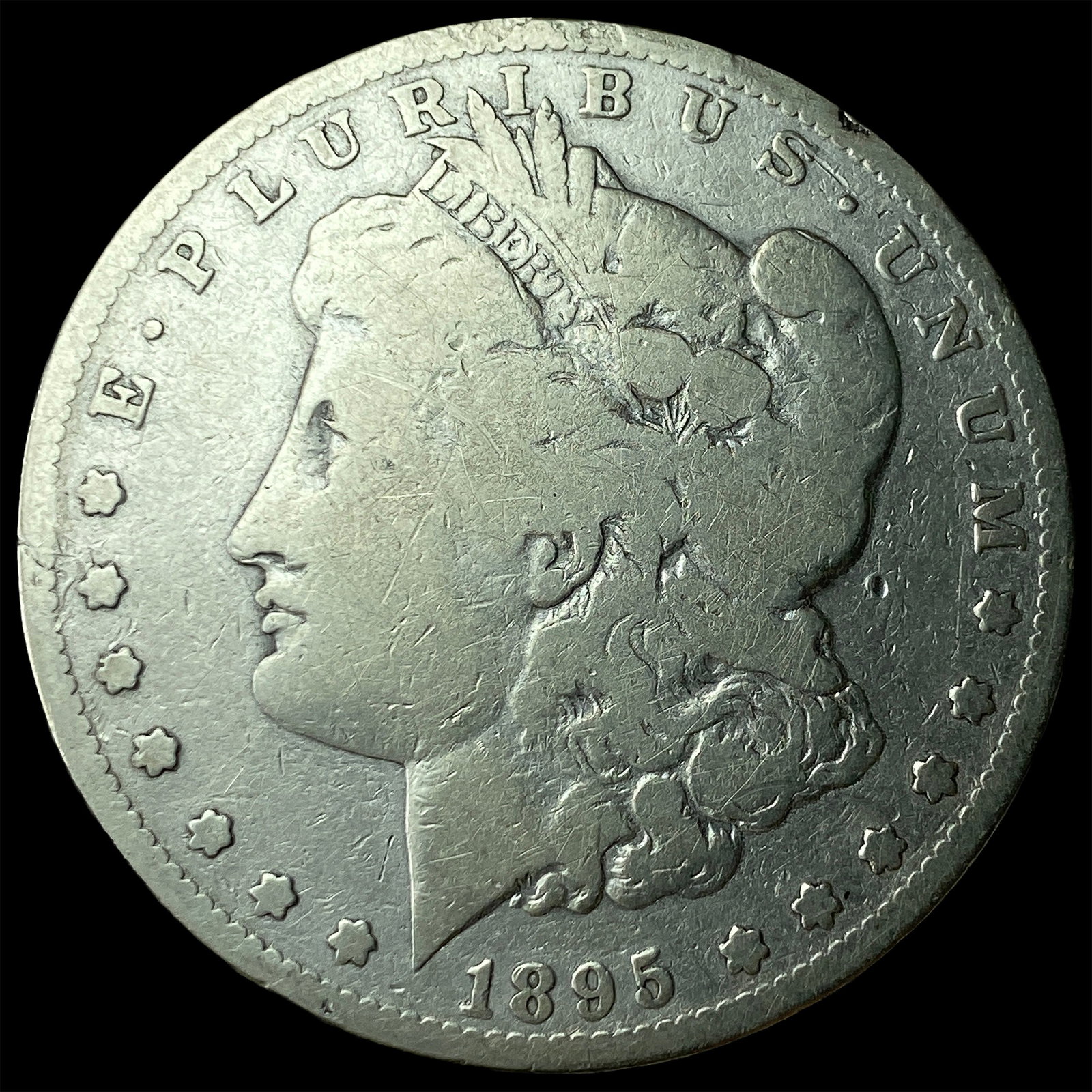 1895-S Silver Morgan Dollar NICELY CIRCULATED: 1895-S Silver Morgan Dollar NICELY CIRCULATED