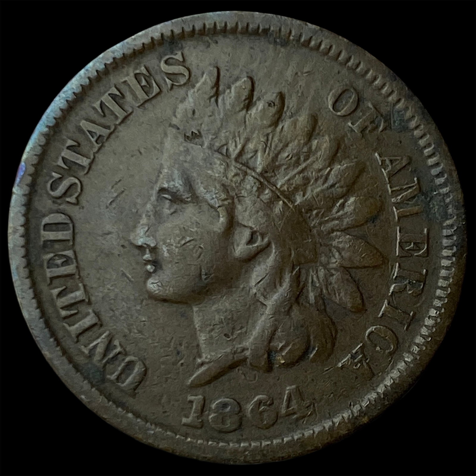 1864 Indian Head Cent LIGHTLY CIRCULATED: 1864 Indian Head Cent LIGHTLY CIRCULATED