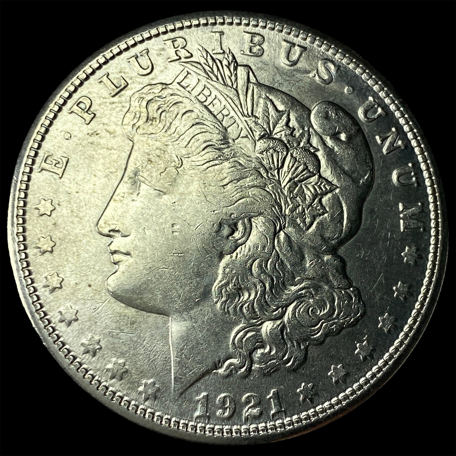 1921-S Silver Morgan Dollar CHOICE AU: 1921-S Silver Morgan Dollar CHOICE AU