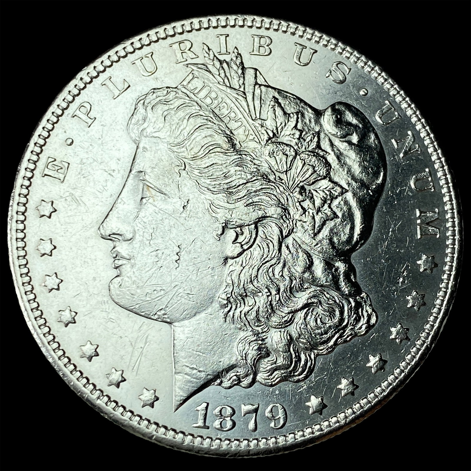 1879-S Rev 78 Silver Morgan Dollar CLOSELY UNCIRCULATED: 1879-S Rev 78 Silver Morgan Dollar CLOSELY UNCIRCULATED