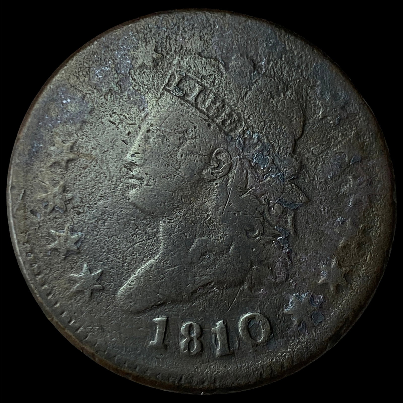 1810 Classic Head Large Cent LIGHTLY CIRCULATED: 1810 Classic Head Large Cent LIGHTLY CIRCULATED