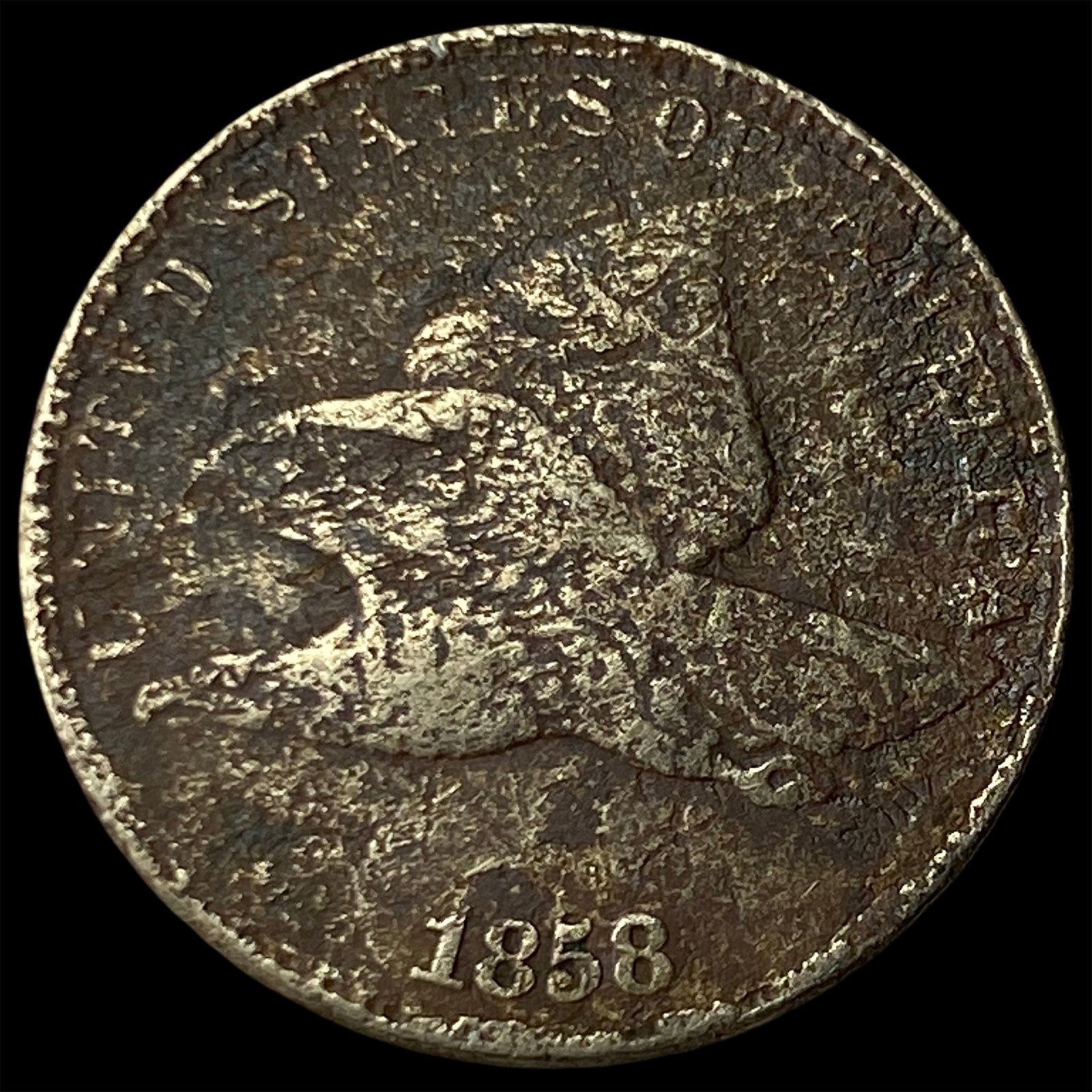 1858 Flying Eagle Cent NICELY CIRCULATED: 1858 Flying Eagle Cent NICELY CIRCULATED