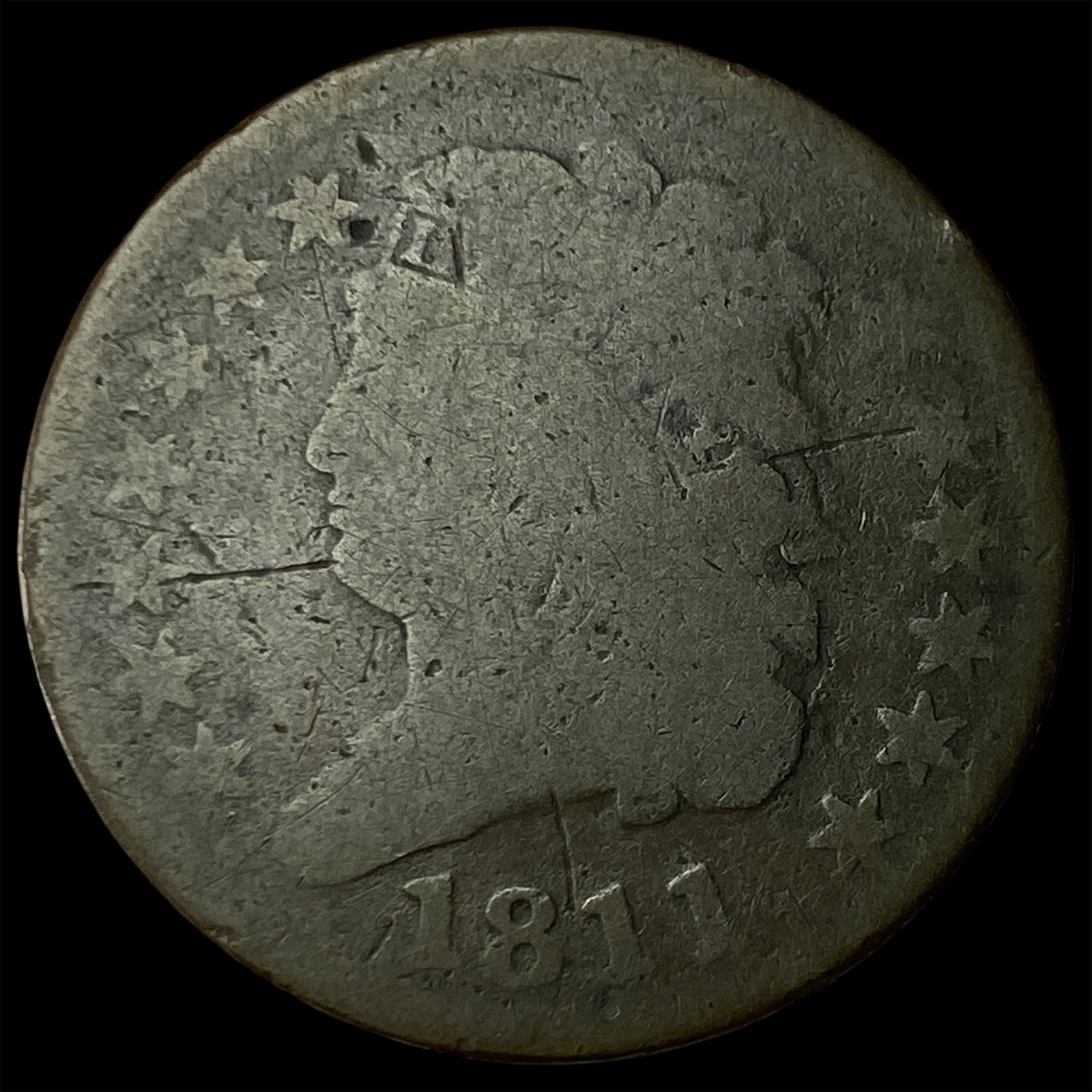 1811 Classic Head Half Cent LIGHTLY CIRCULATED: 1811 Classic Head Half Cent LIGHTLY CIRCULATED