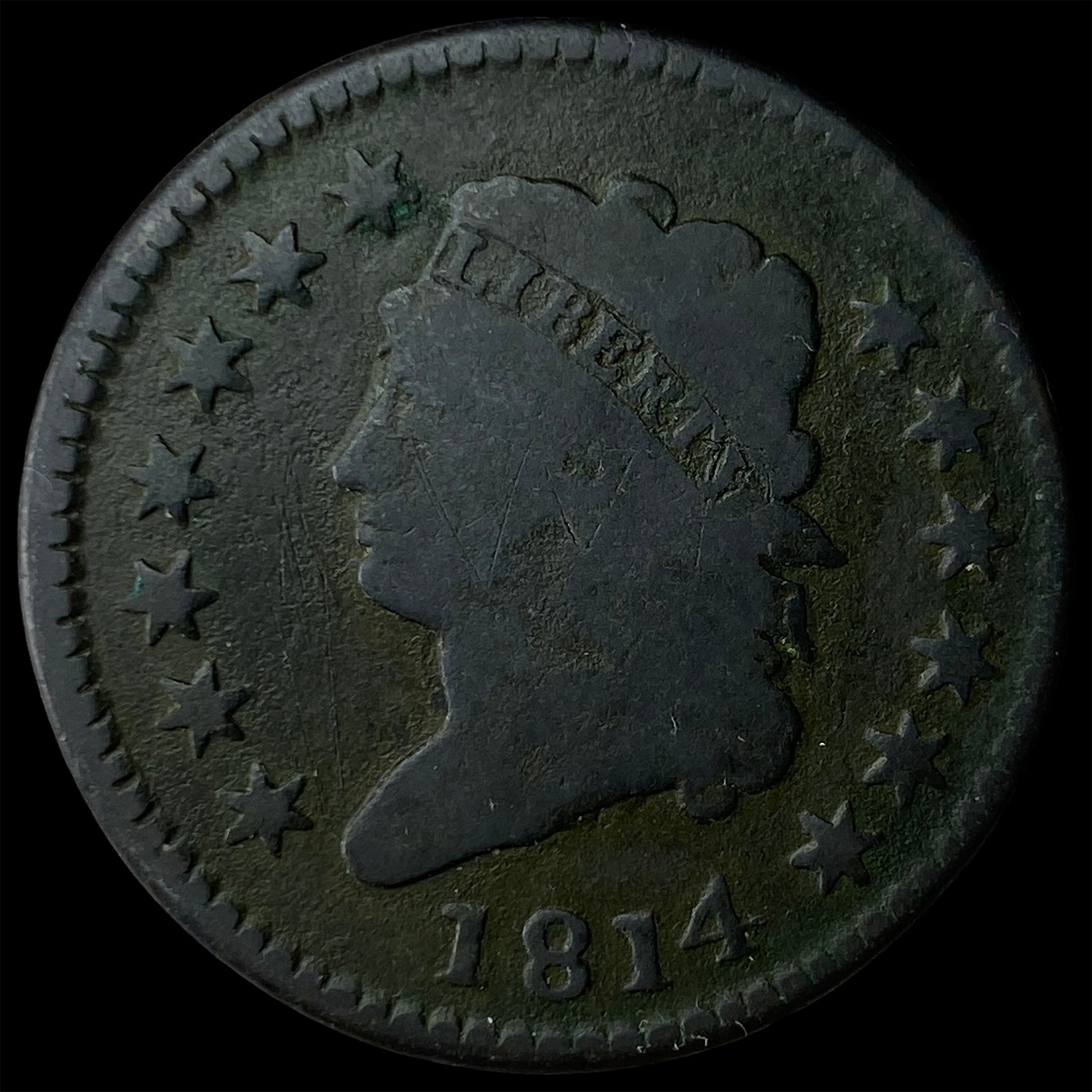 1814 Classic Head Large Cent HIGH GRADE: 1814 Classic Head Large Cent HIGH GRADE