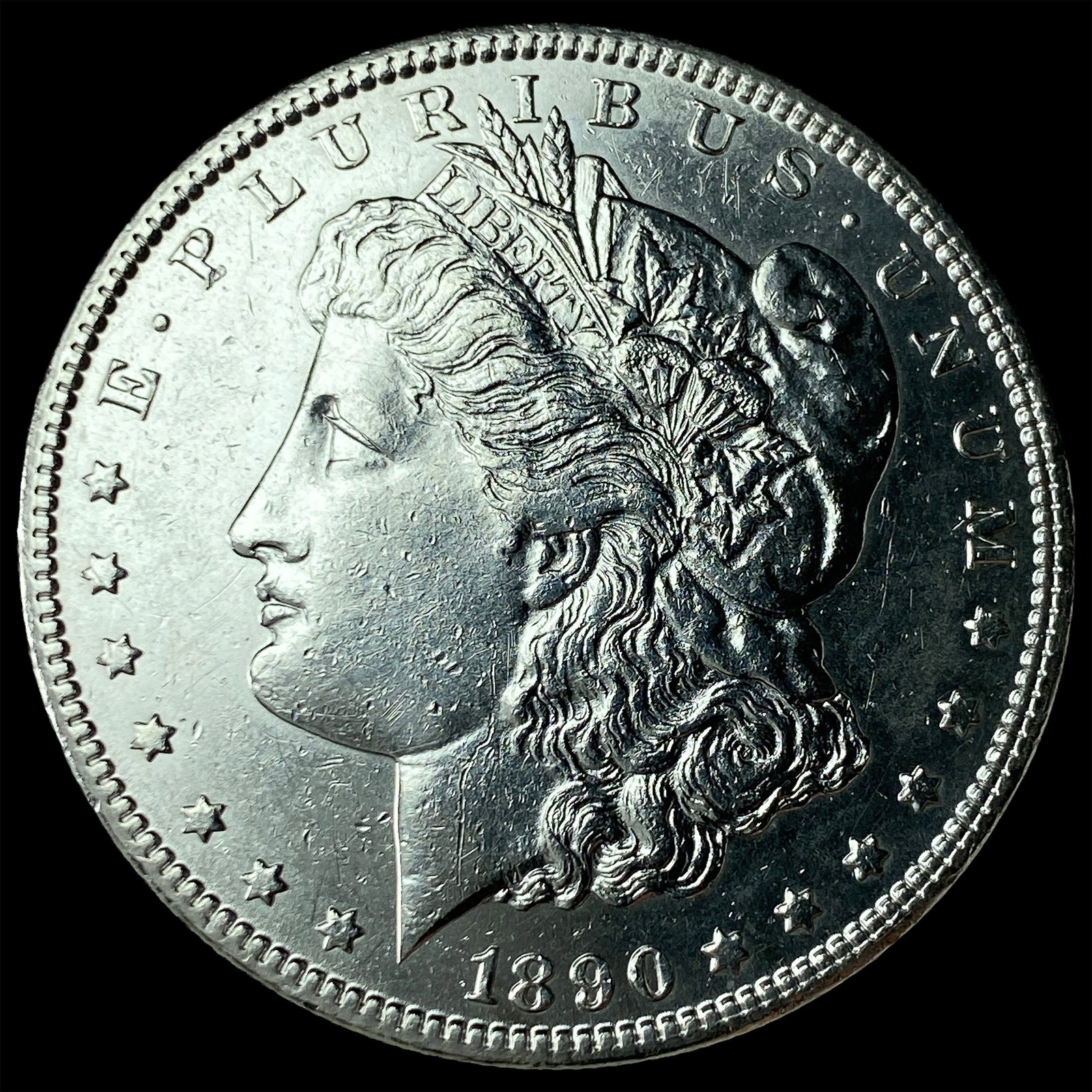 1890-CC Morgan Silver Dollar UNCIRCULATED: 1890-CC Morgan Silver Dollar UNCIRCULATED