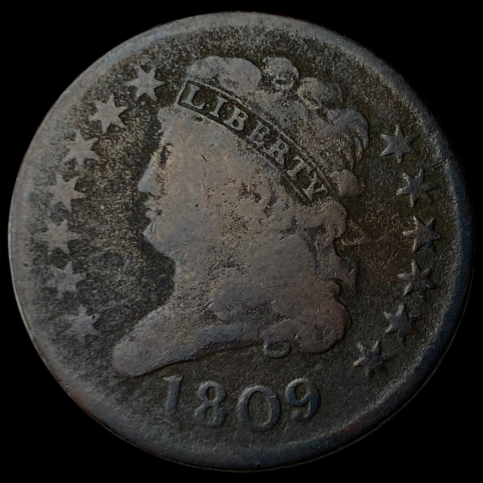 1809 Classic Head Half Cent NICELY CIRCULATED: 1809 Classic Head Half Cent NICELY CIRCULATED