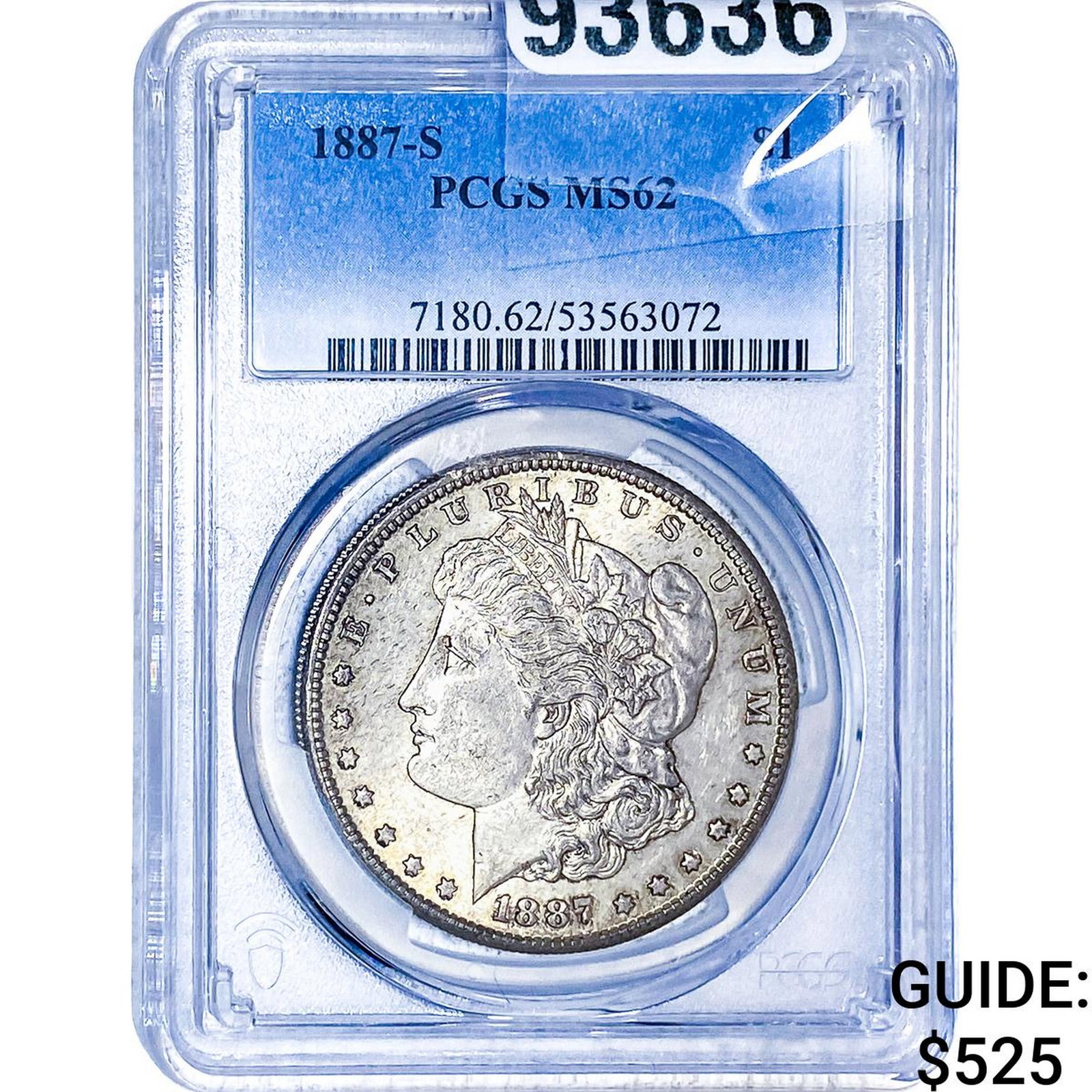 1887-S Morgan Silver Dollar PCGS MS62 (1 of 2)