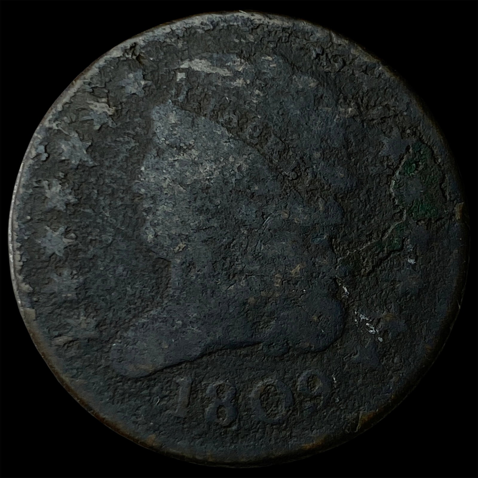 1809 Classic Head Half Cent NICELY CIRCULATED