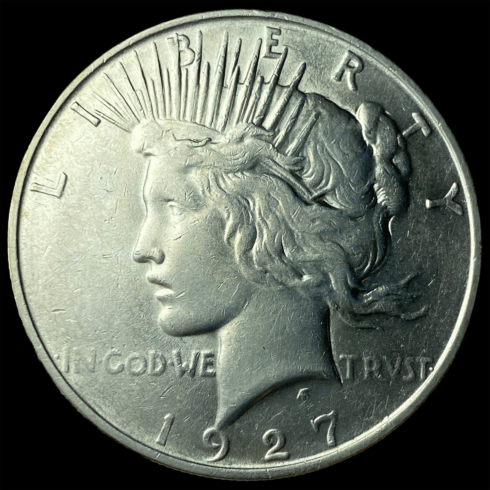 1927-D Silver Peace Dollar CLOSELY UNCIRCULATED