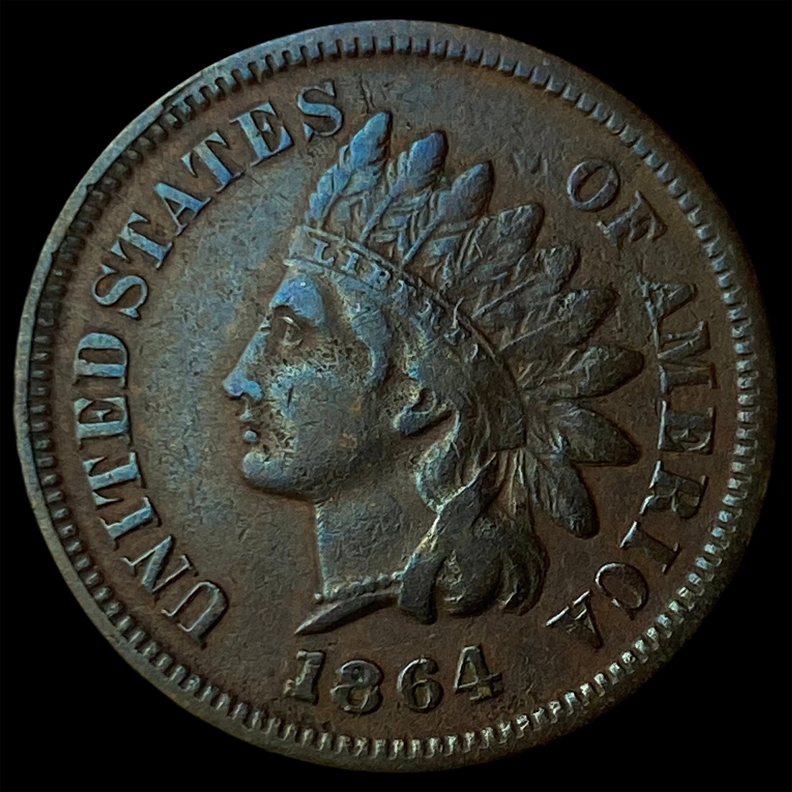 1864 Indian Head Cent NEARLY UNCIRCULATED: 1864 Indian Head Cent NEARLY UNCIRCULATED