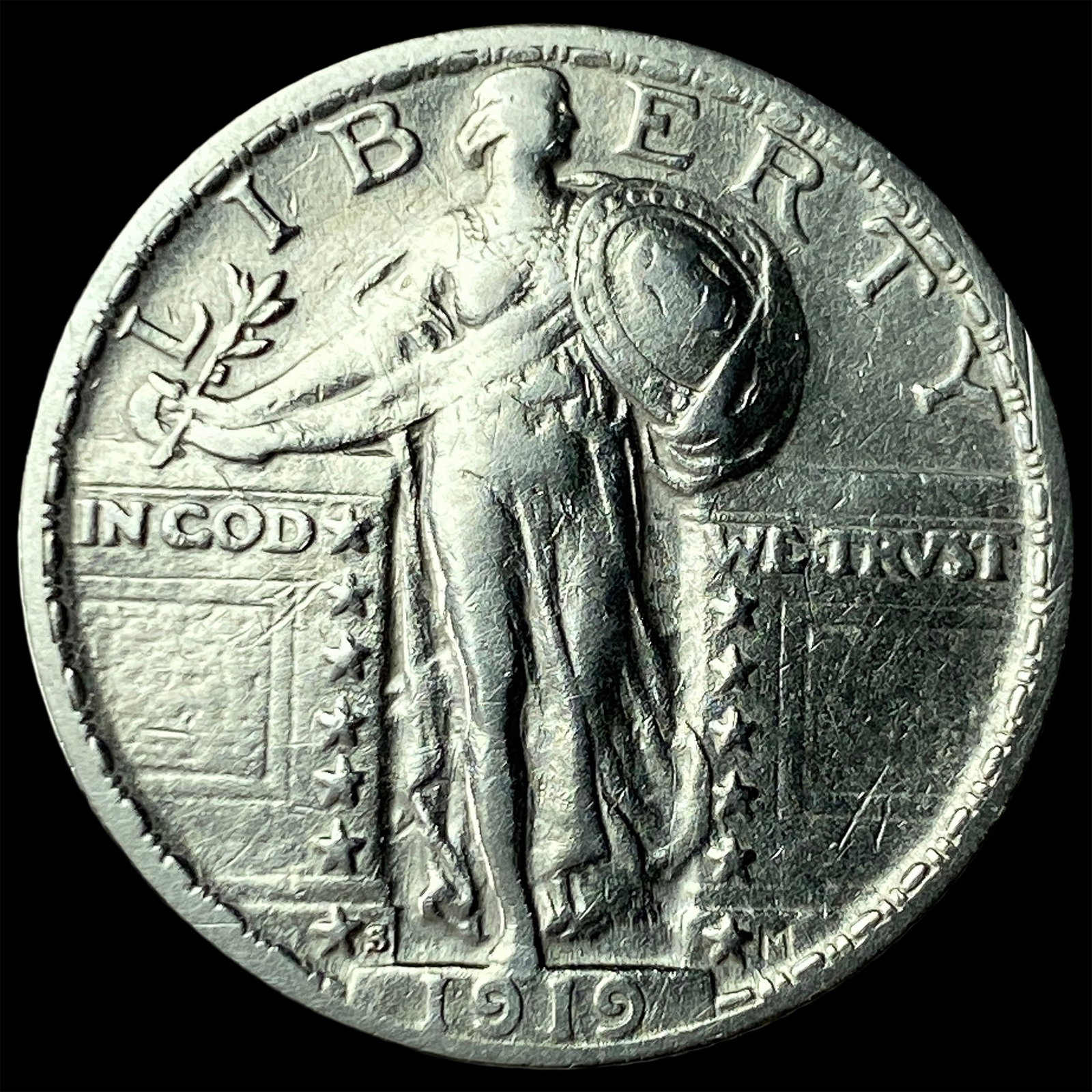 1919-S Standing Liberty Quarter CLOSELY UNCIRCULATED: 1919-S Standing Liberty Quarter CLOSELY UNCIRCULATED